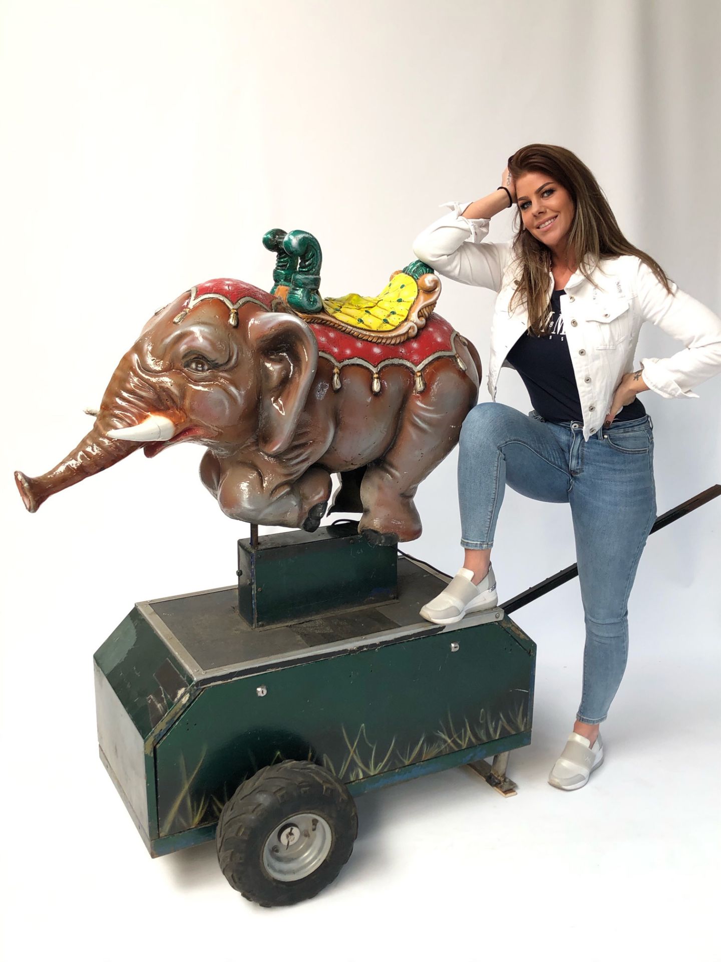 Large Mechanic Elephant Fairground Attraction