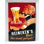 Dutch enamel sign Heineken's bier - het meest getapt