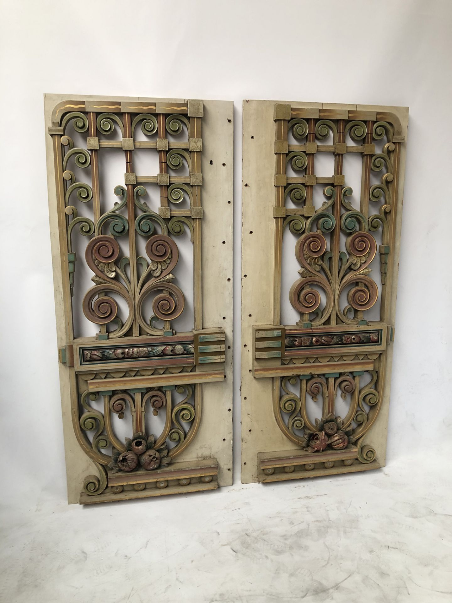 A Set of Two Original Th. Mortier Organ Side Panels - Image 2 of 12
