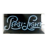 Original Pepsi-Light Neon Sign in Acrylic Display Case