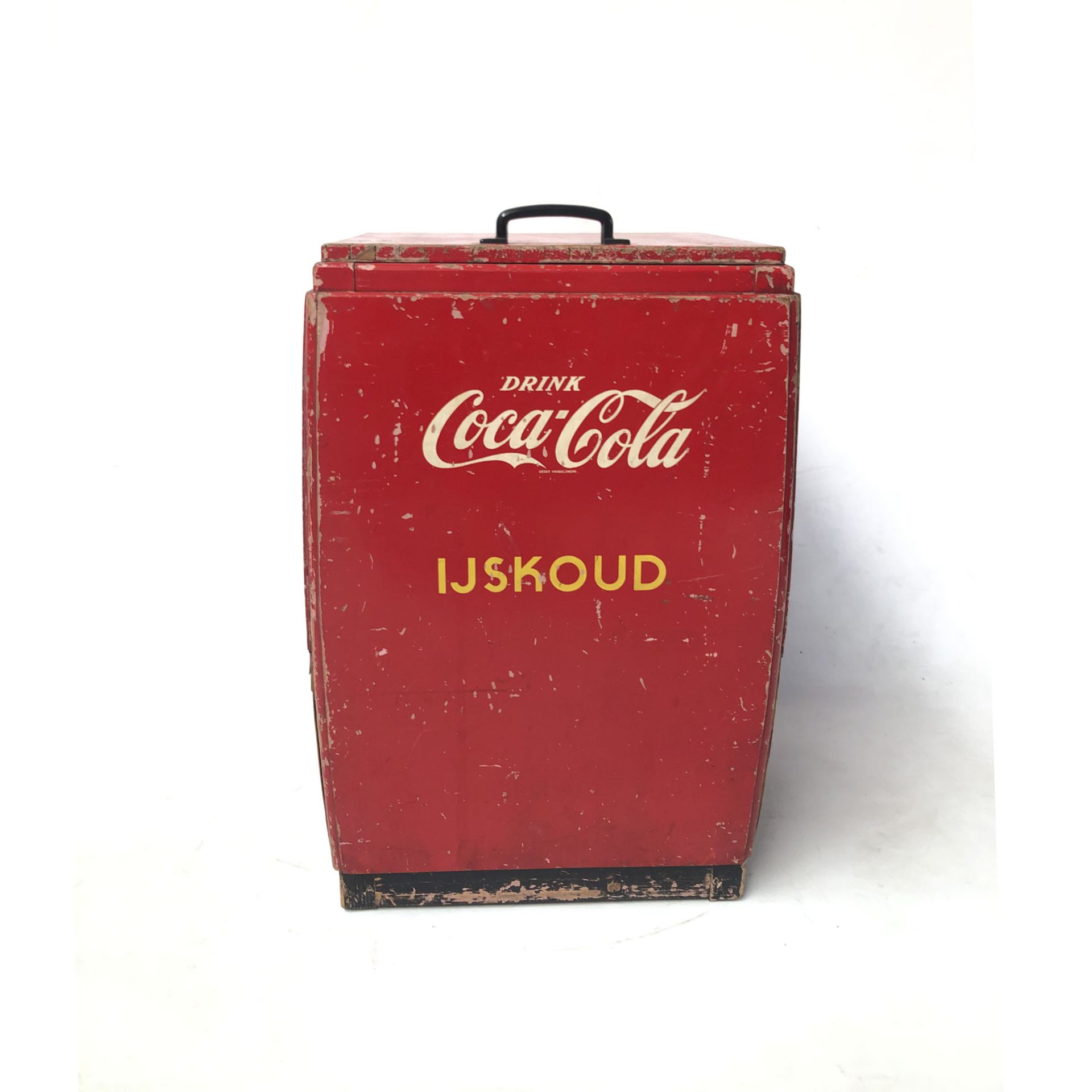 Original Vintage Dutch Wooden Coca-Cola Ice Box - Image 4 of 4