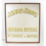 Jewsbury & Brown's advertisement on large mirror