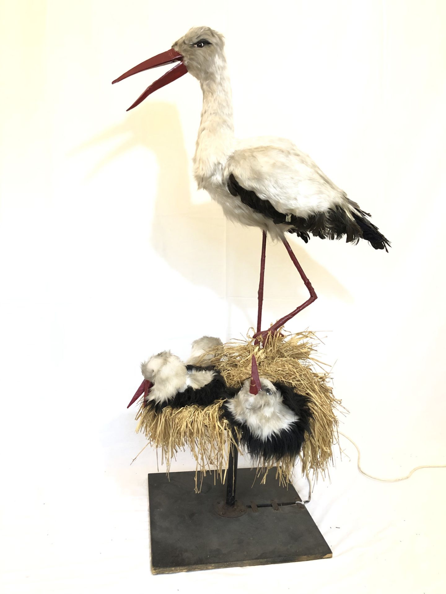 Moving Store Display Doll Stork with 3 Babies - Image 4 of 4