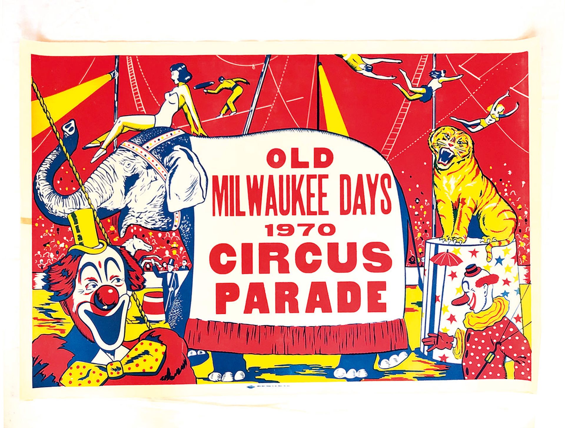 Old Milwaukee Days 1970 Circus Parade Poster 