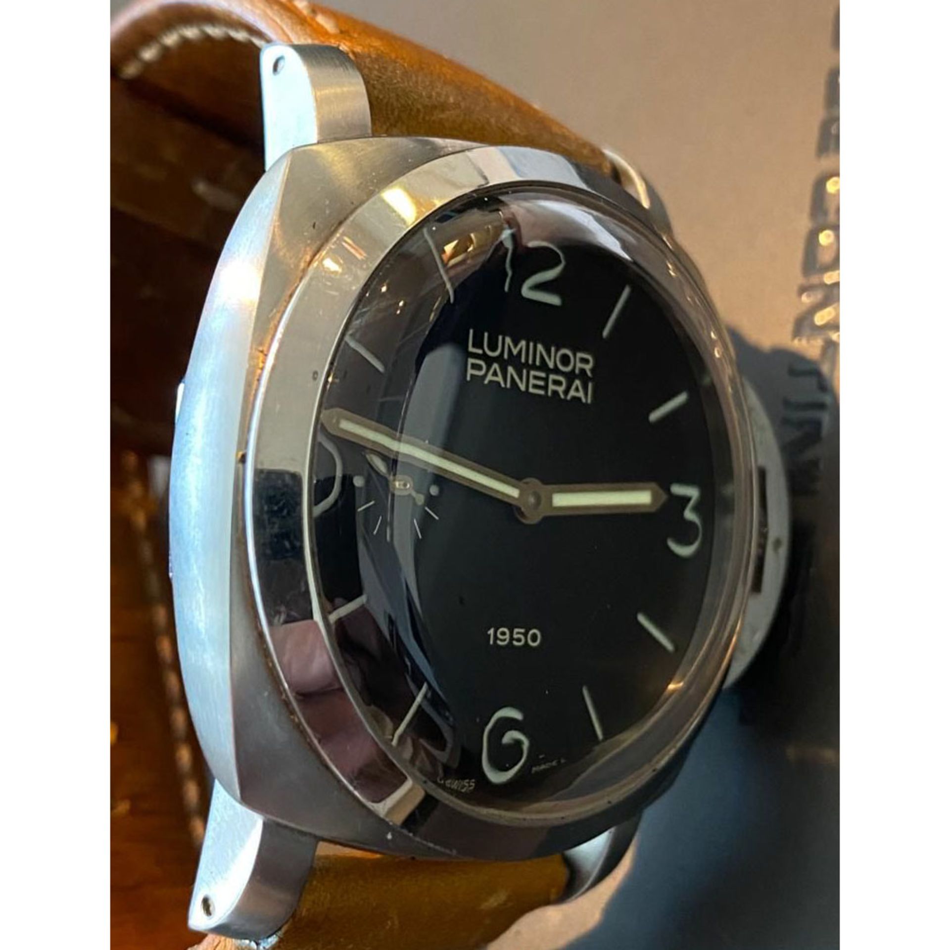 Panerai Luminor 1950 47 mm Hand-wound Mechanical Watch - Image 4 of 6