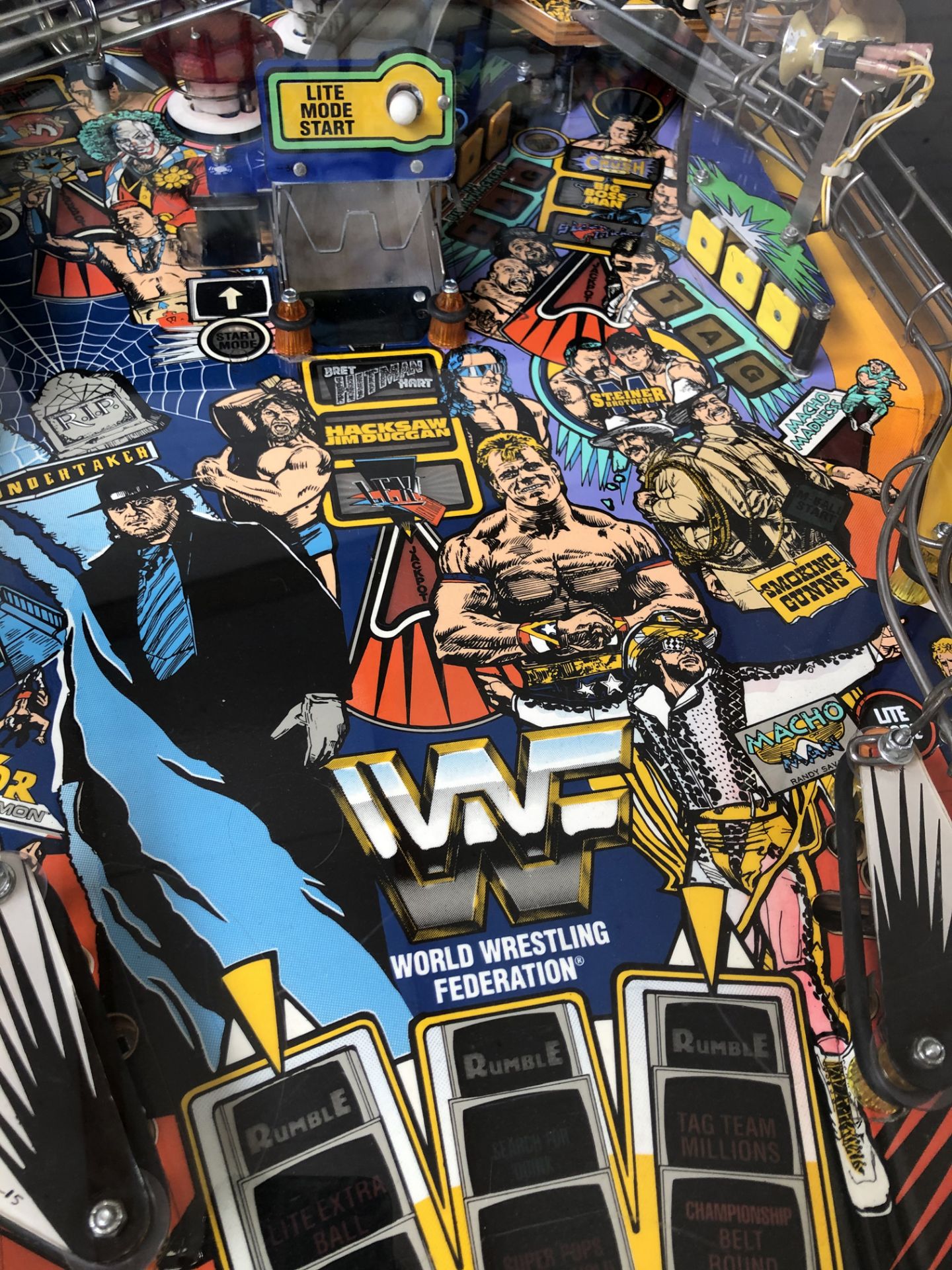 1994 WWF Royal Rumble Data East Pinball Machine  - Image 11 of 19