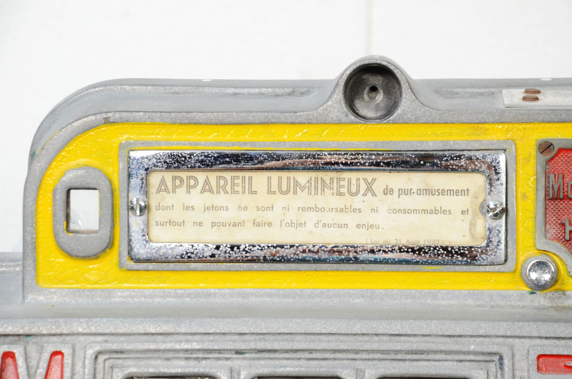 Mechanical slot machine Appareil Lumineux - Image 6 of 7