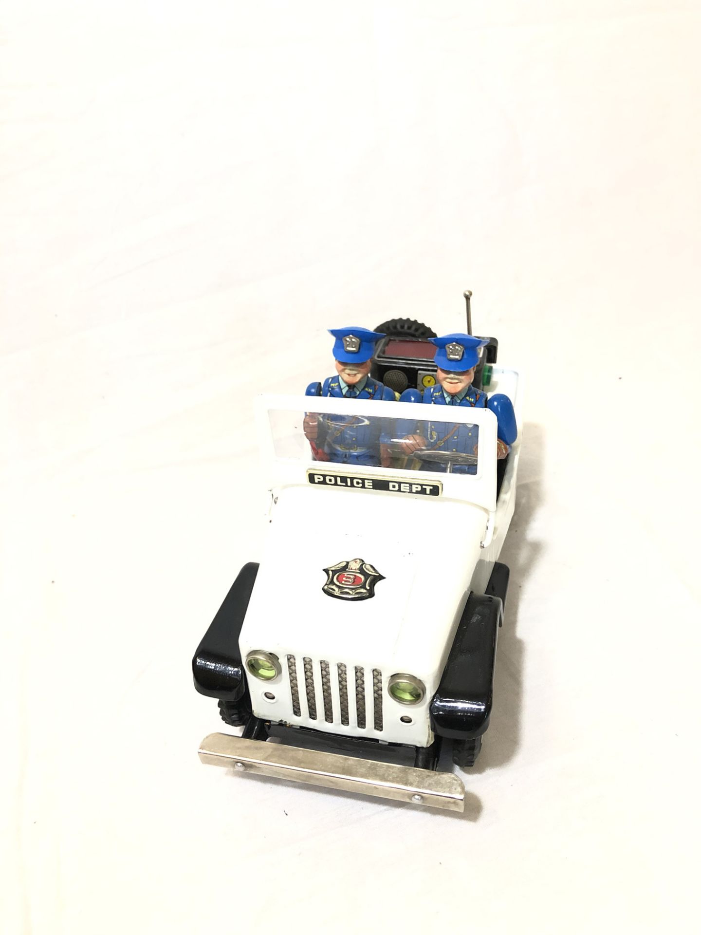 Tin Toy Police Dept Jeep - Image 3 of 3