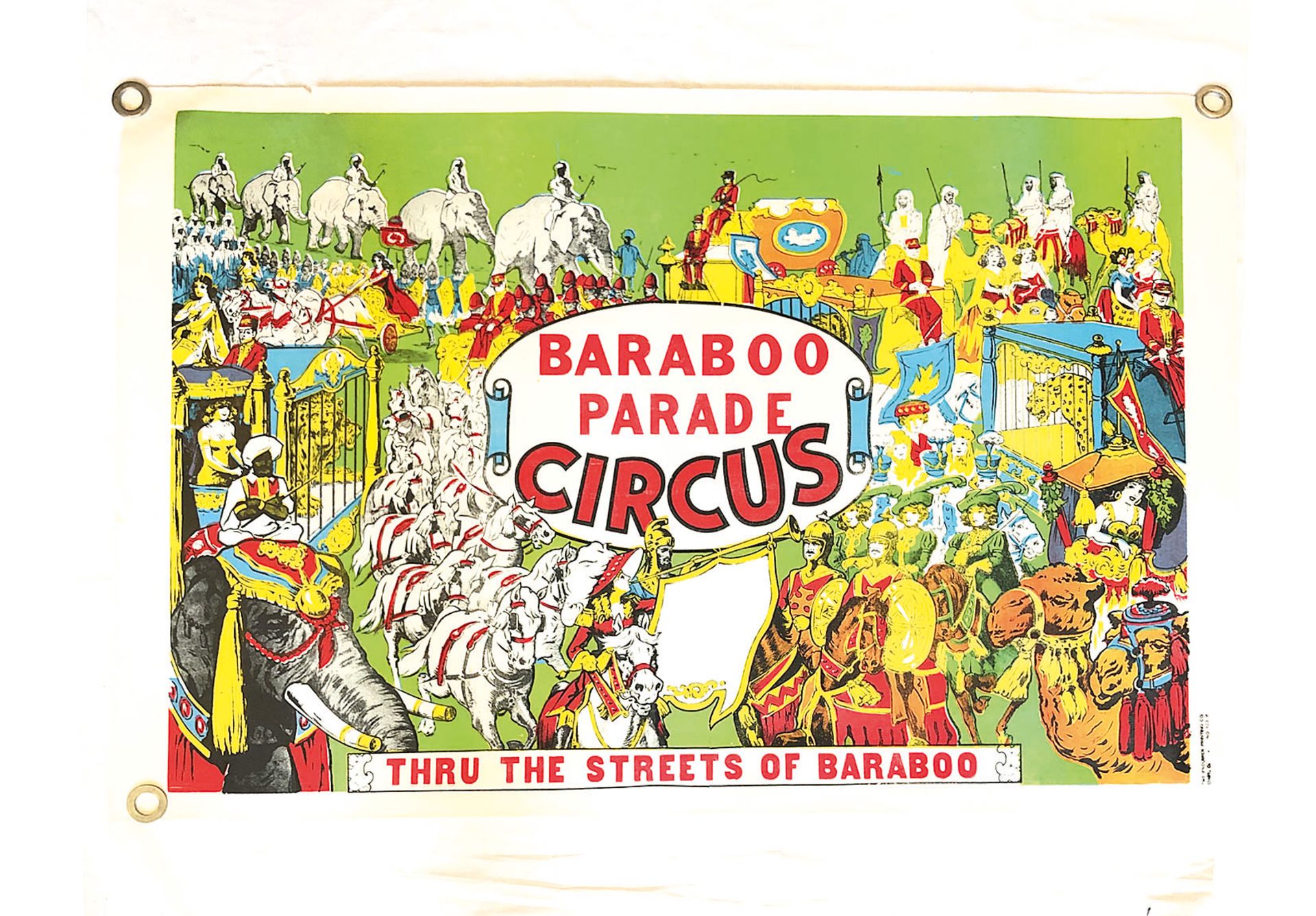 1970 Baraboo Parade Circus Poster