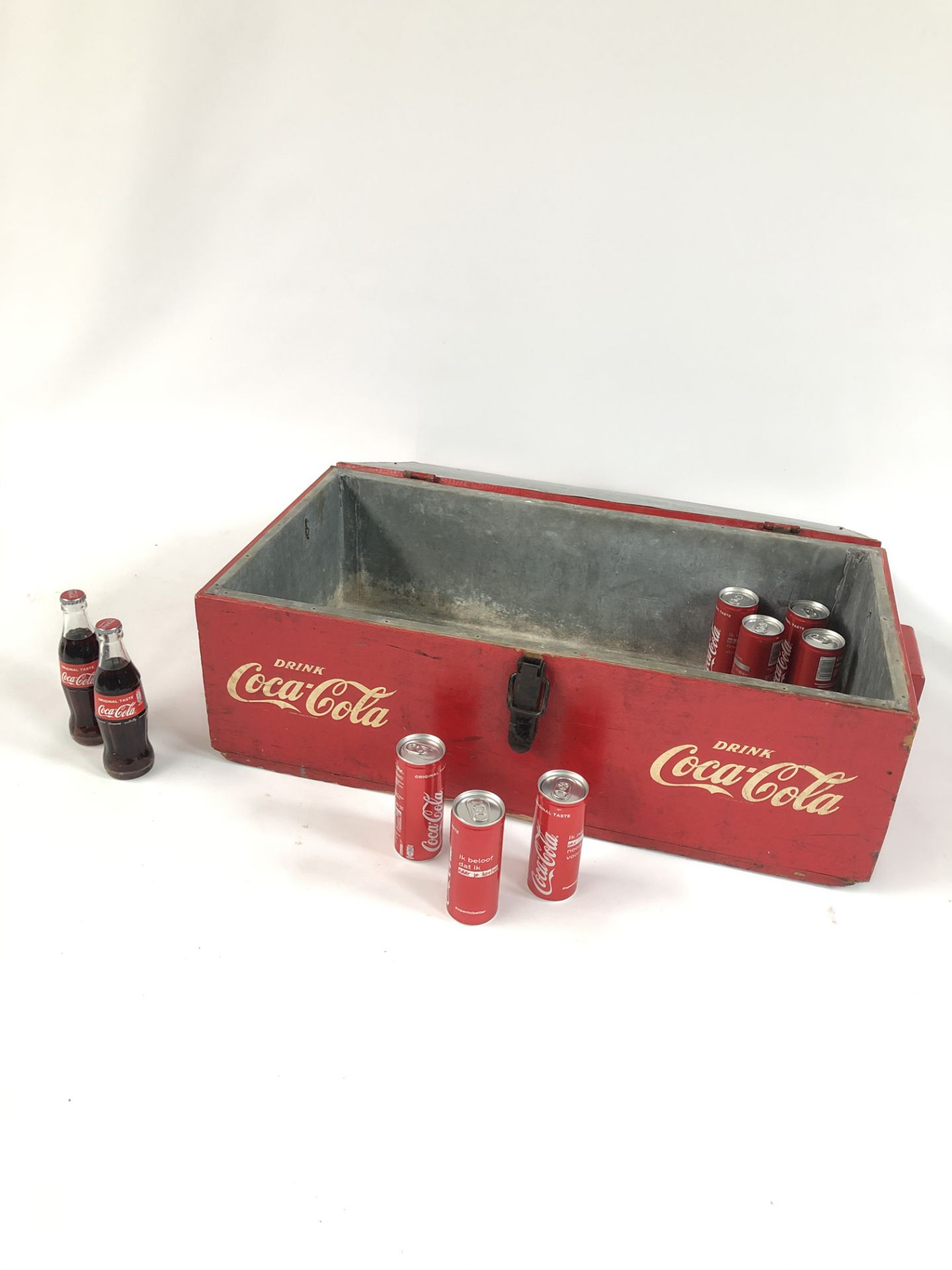 Original Coca-Cola Wooden Ice Box from Netherlands - Image 4 of 5