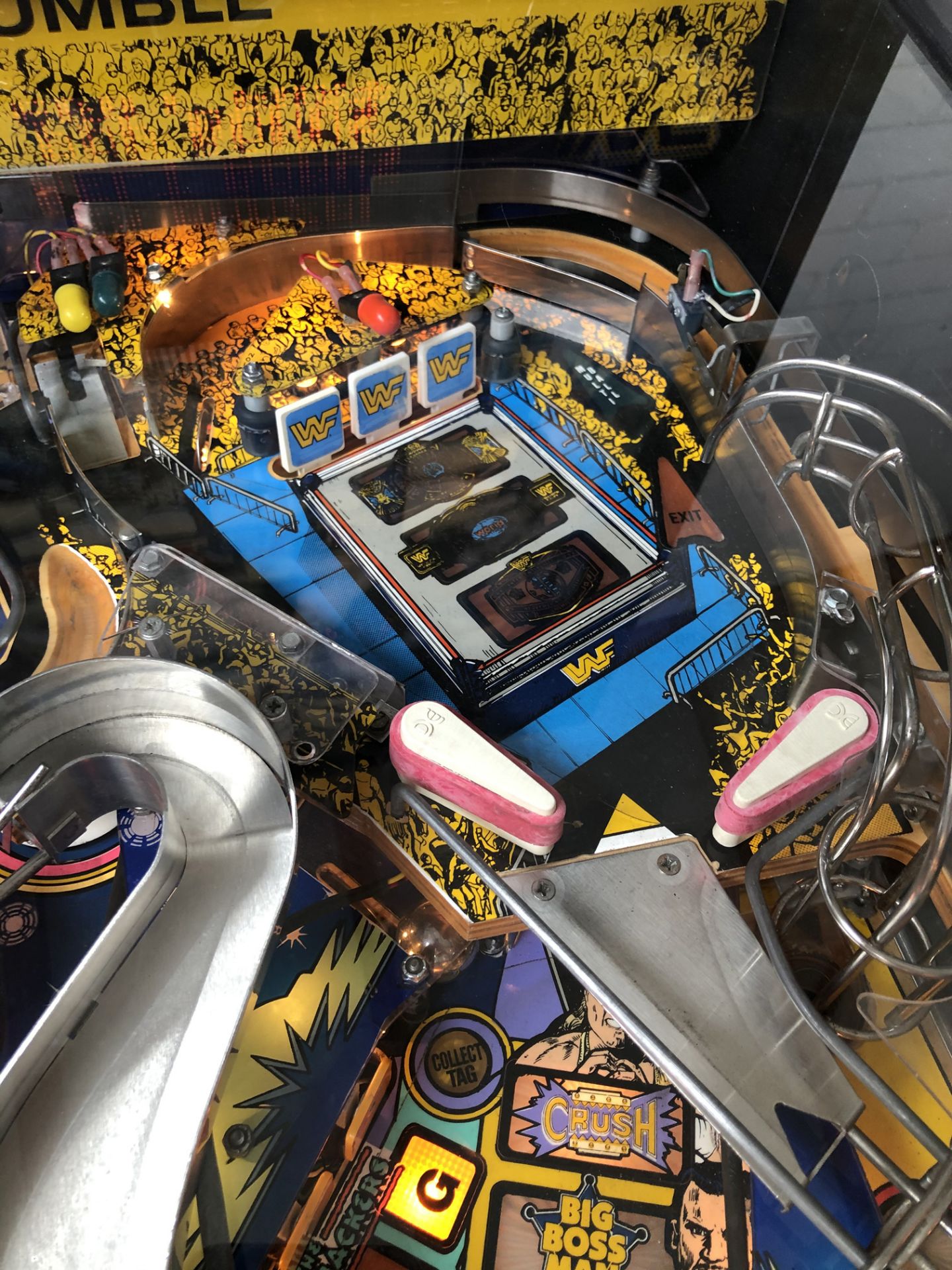 1994 WWF Royal Rumble Data East Pinball Machine  - Image 9 of 19