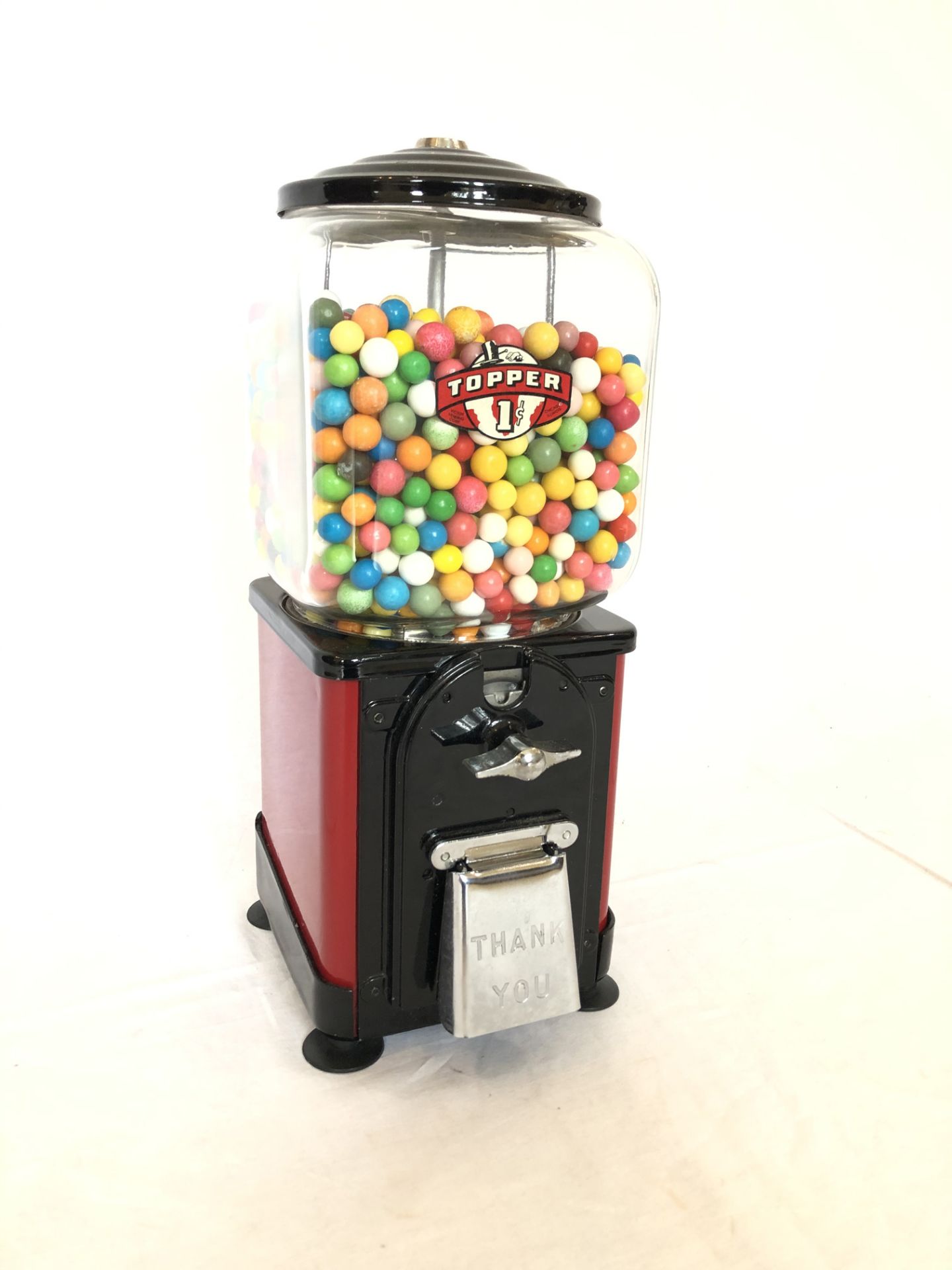 Original 1950s 1 cent Topper gumball machine - Image 2 of 5