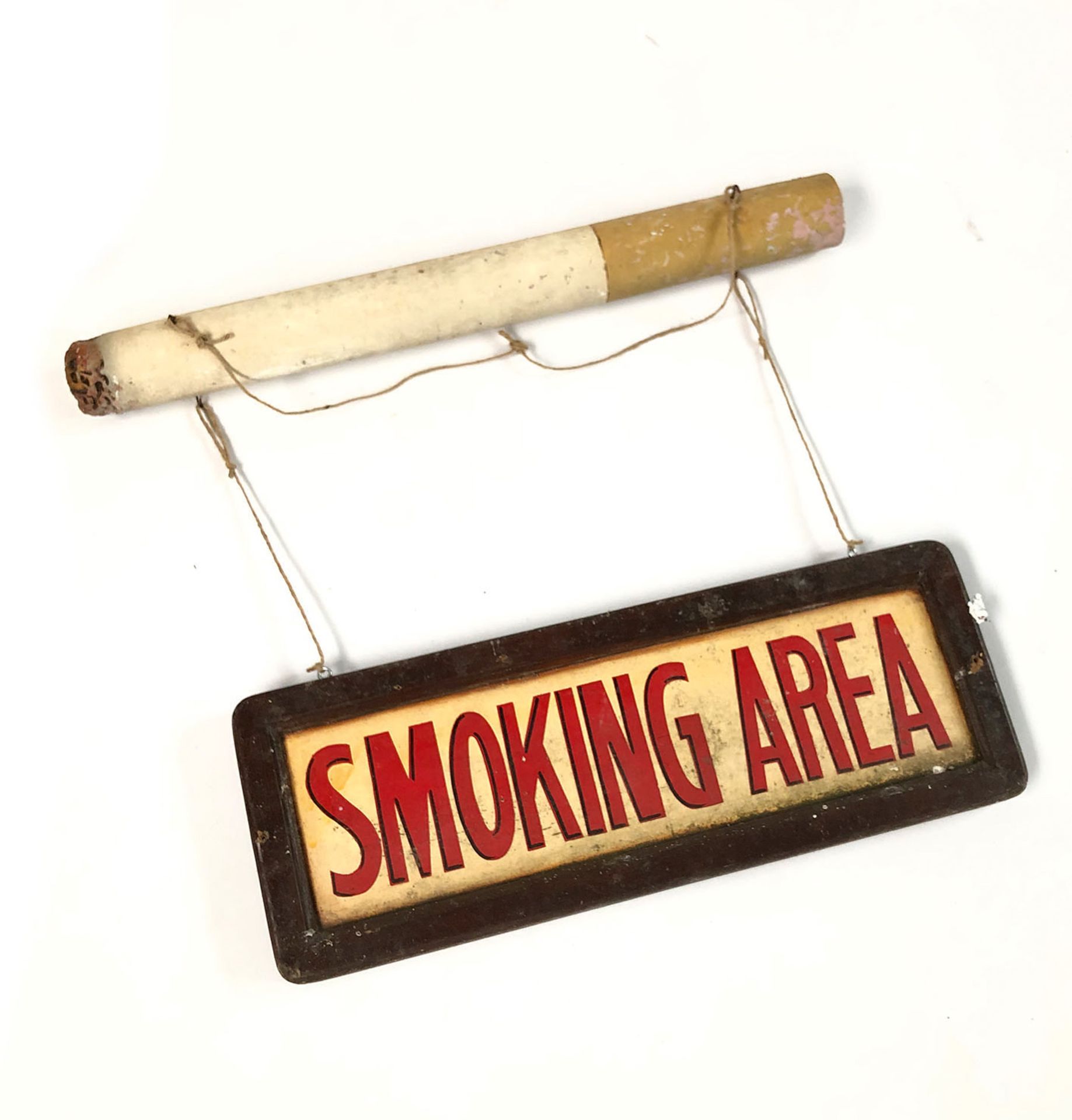 2 two-sided signboards - No Smoking, Smoking Area - Image 2 of 3
