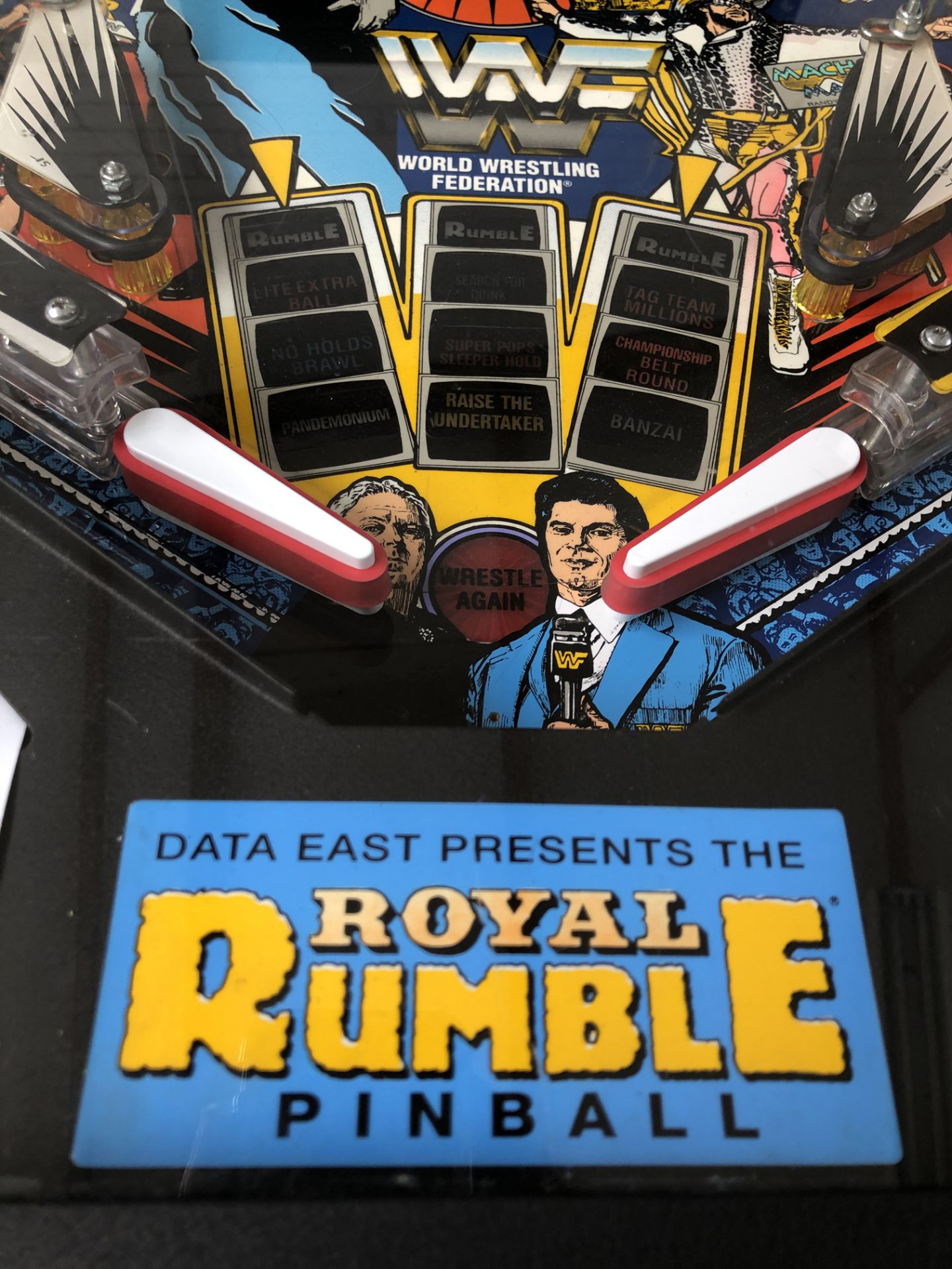 1994 WWF Royal Rumble Data East Pinball Machine  - Image 14 of 19