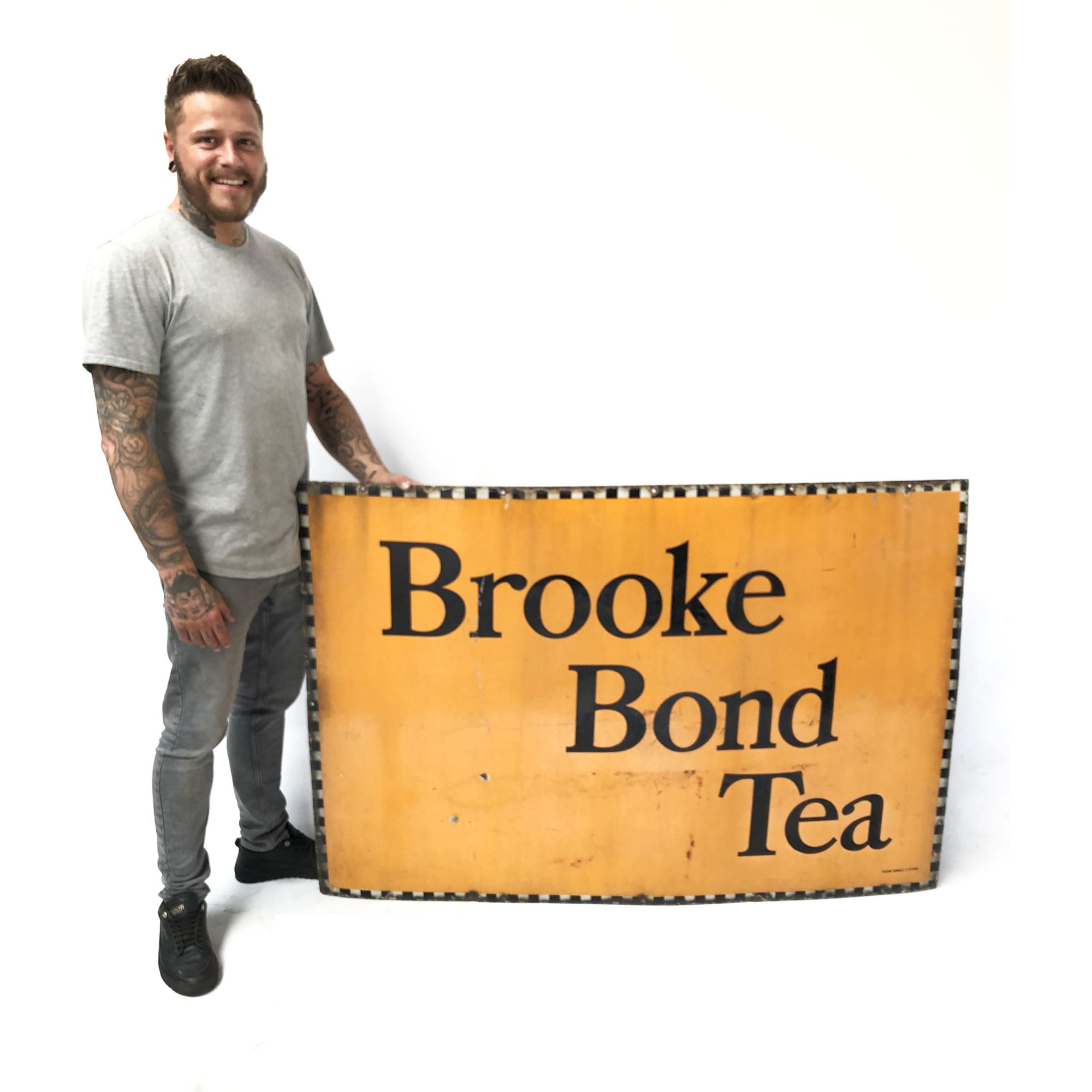 Large Original Brooke Bond Tea Enamel Sign - Image 2 of 2