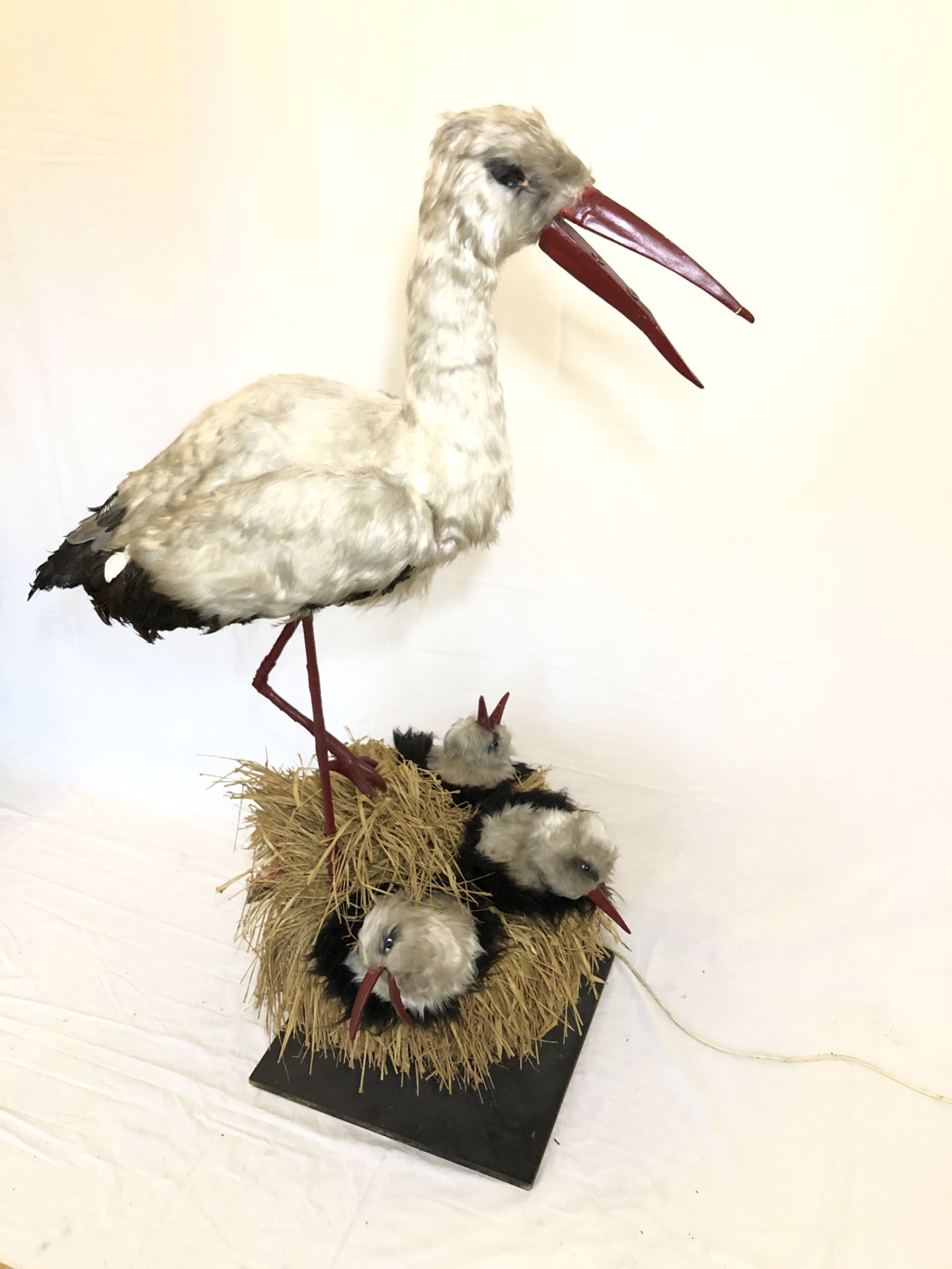 Moving Store Display Doll Stork with 3 Babies - Image 3 of 4