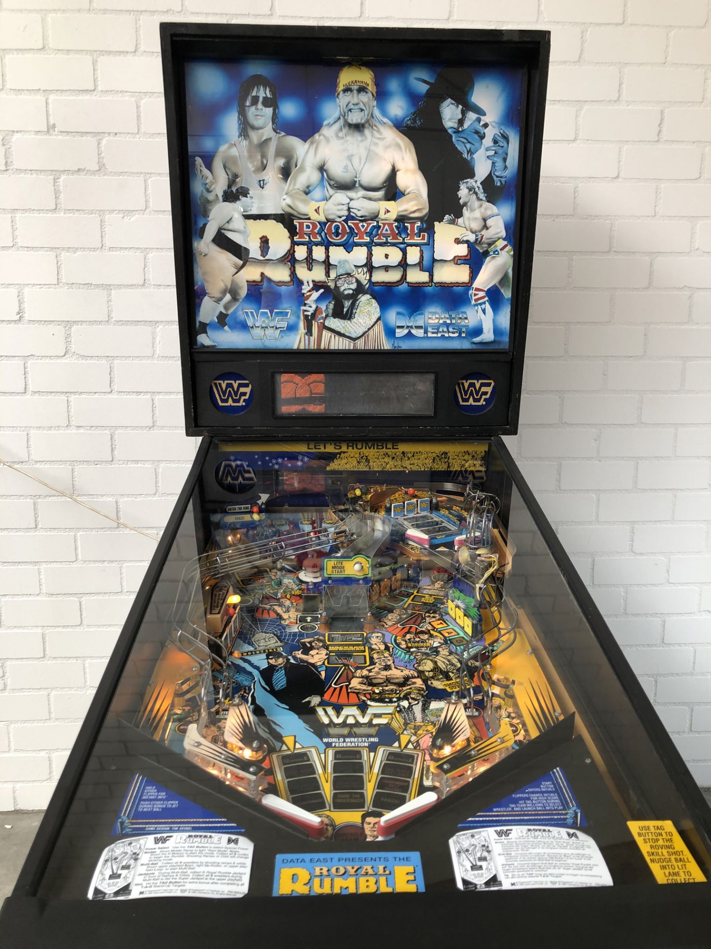 1994 WWF Royal Rumble Data East Pinball Machine  - Image 3 of 19