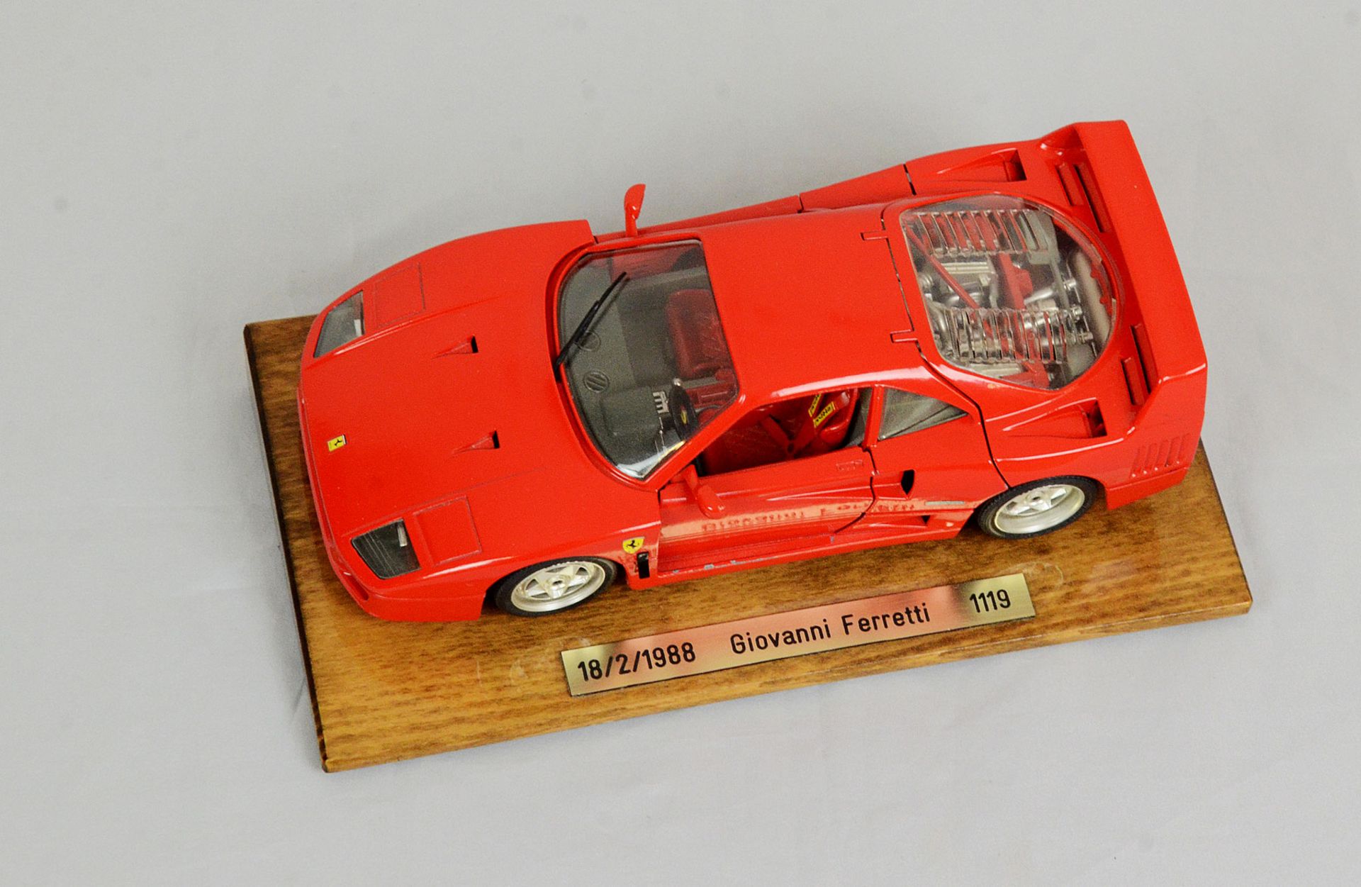 Burago Ferrari F40 1:18 scale model car - Image 5 of 10