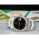 1969 Rolex Oysterdate 6694 Steel - Black Dial - Oyster Watch