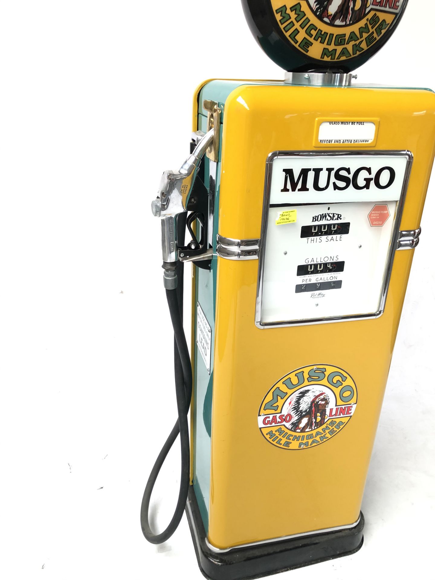 Restored Bowser Gas Pump with Musgo Theme - Image 4 of 7