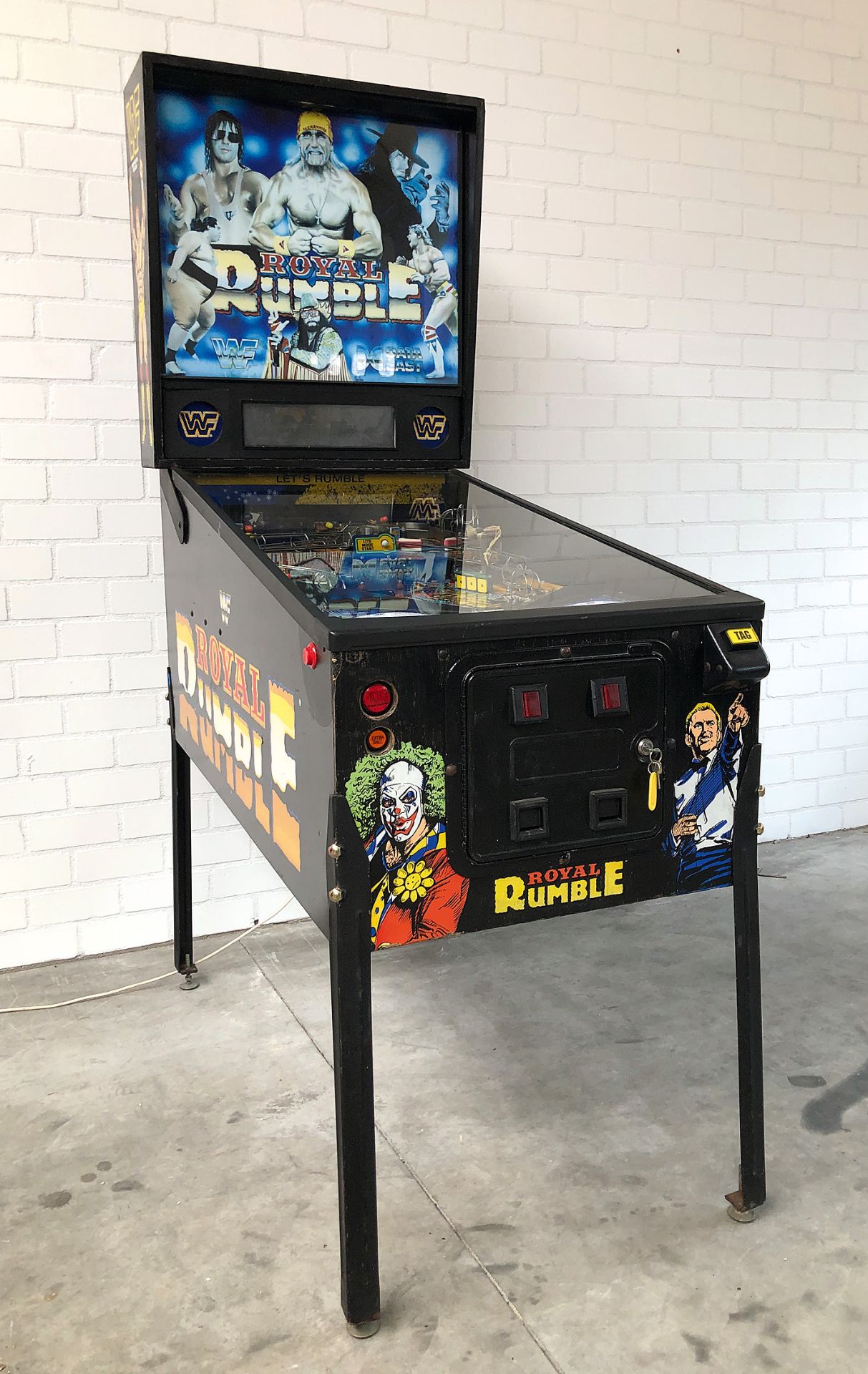 1994 WWF Royal Rumble Data East Pinball Machine 