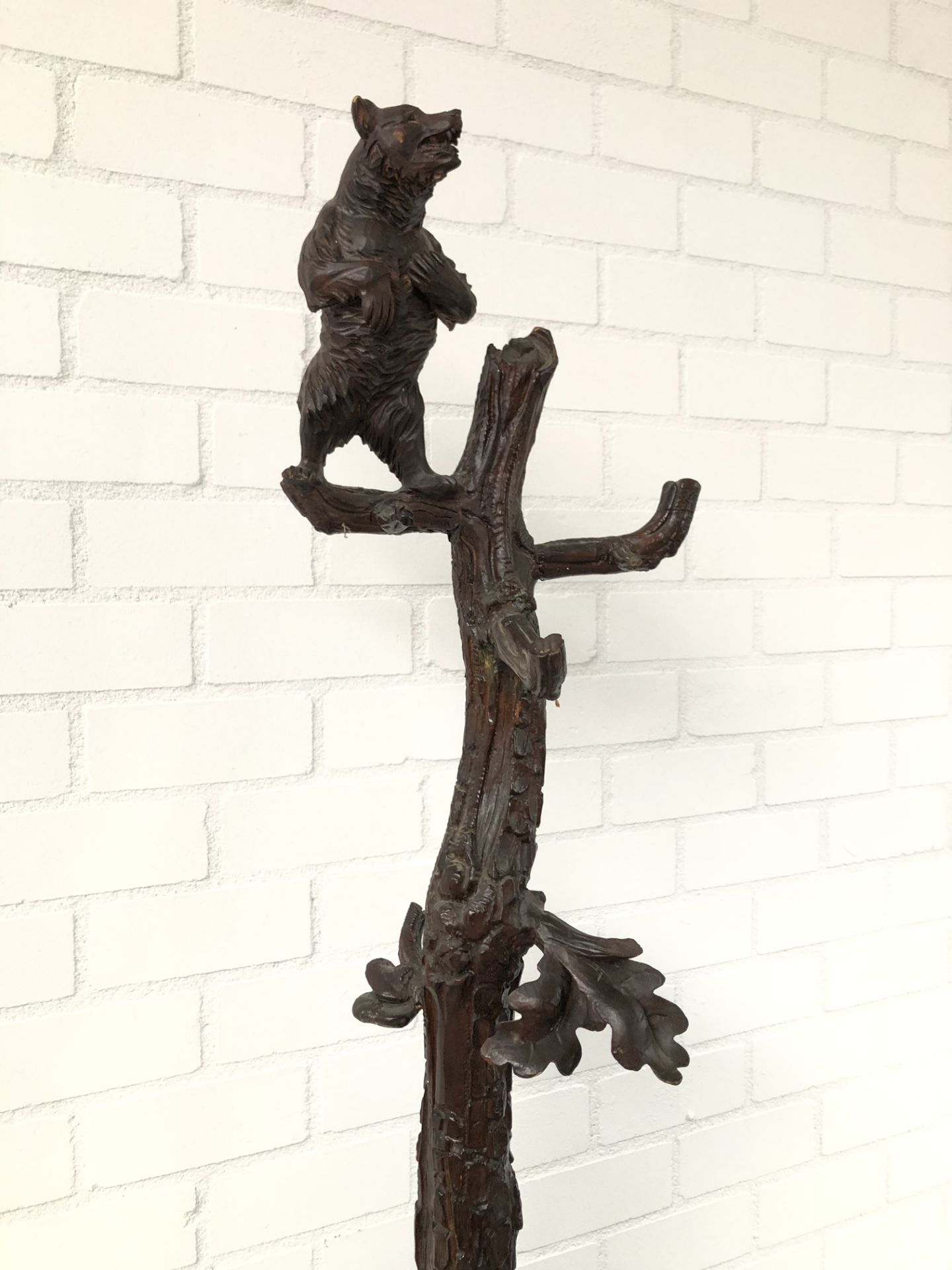 2 m High Black Forest (Schwarzwald) wooden coat rack - Bild 4 aus 15