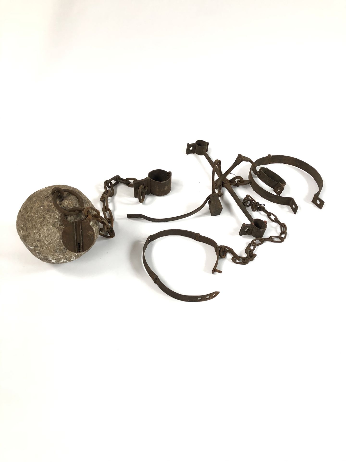 Antique Medieval Shackles ca. 1700 - Image 2 of 3