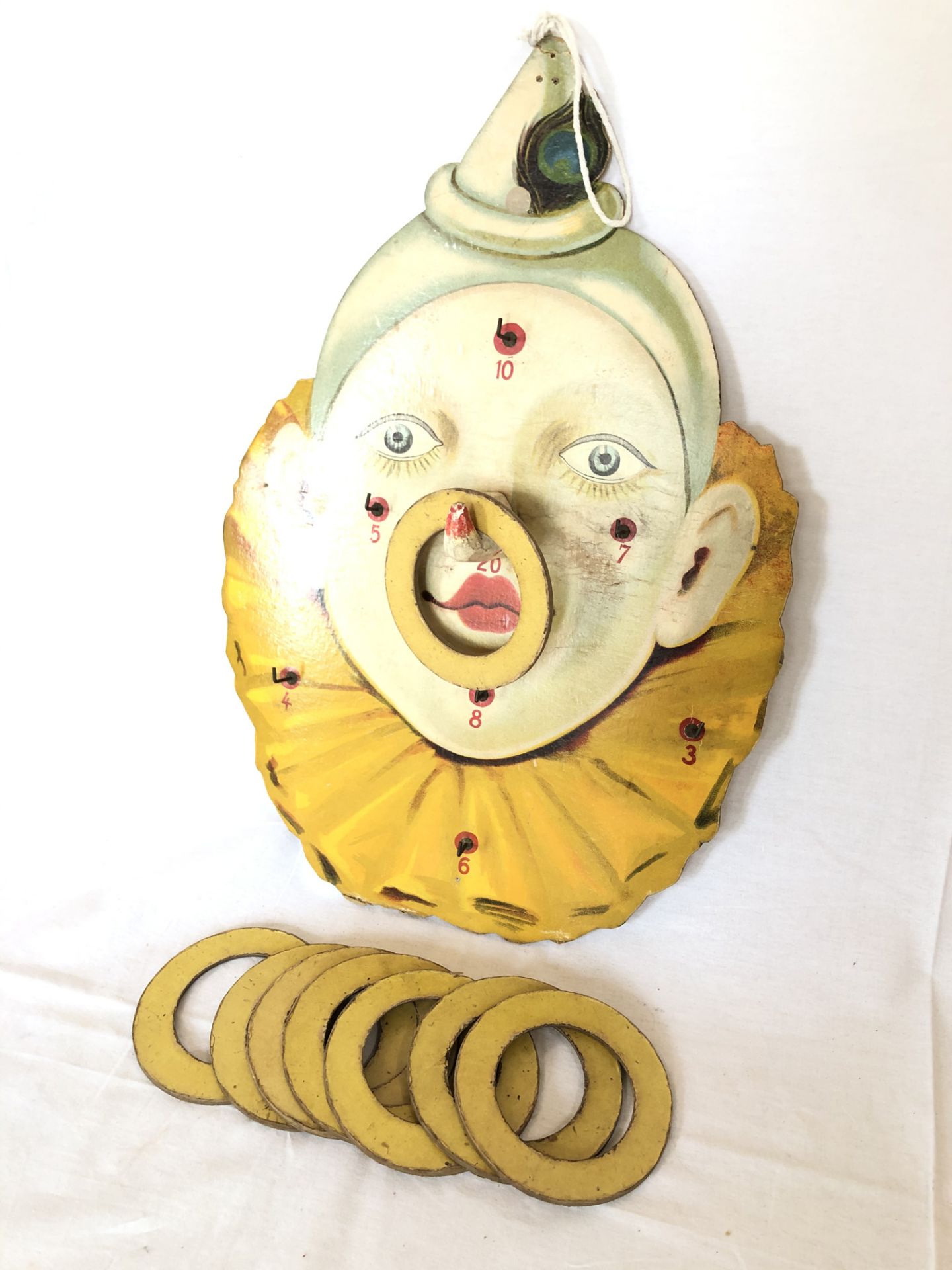 Fairground Clown Ring Toss Game USA ca. 1920 - Image 2 of 2