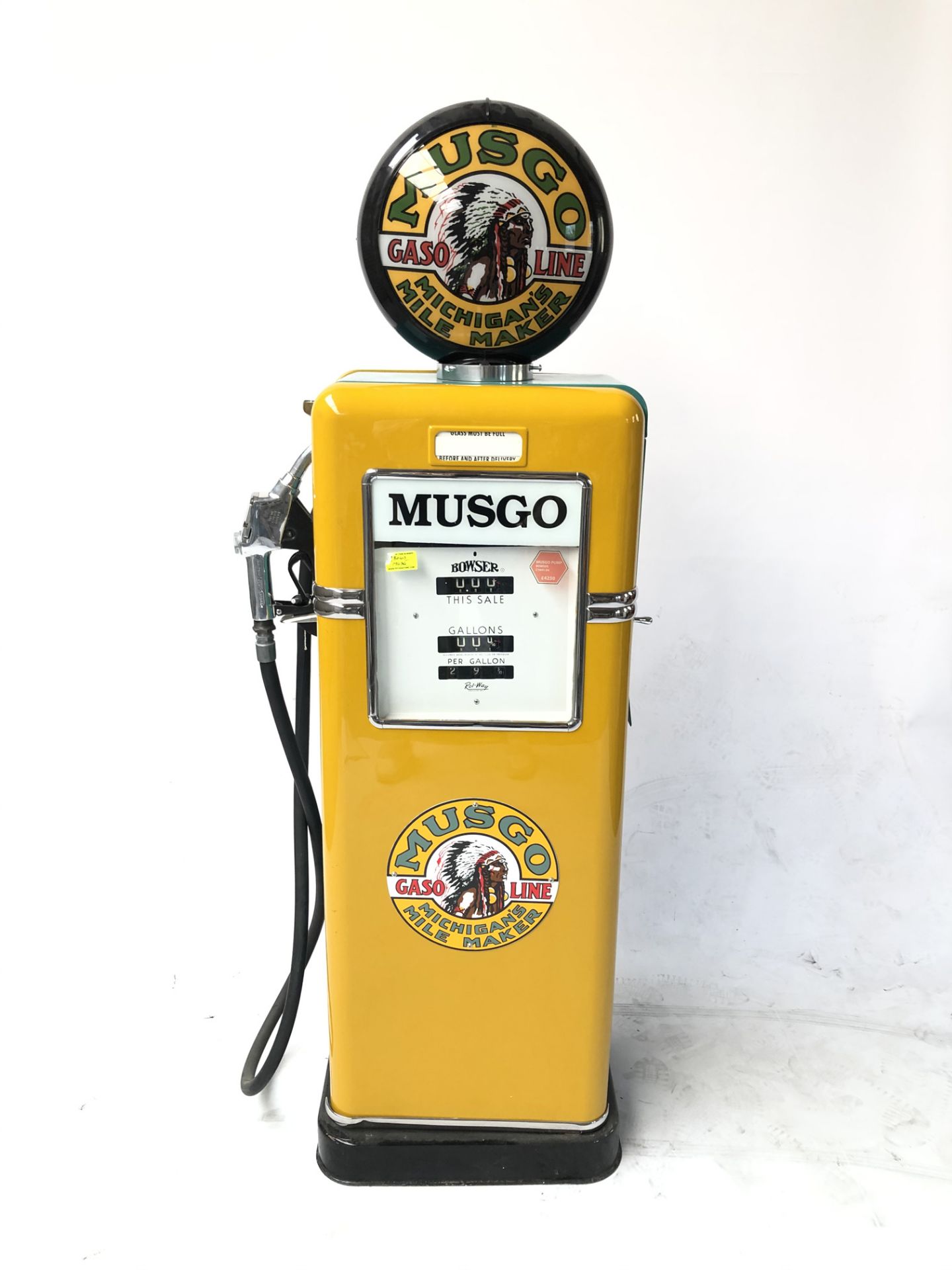 Restored Bowser Gas Pump with Musgo Theme - Image 2 of 7