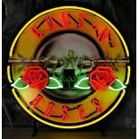 New Guns 'N' Roses Neon Sign with Backplate