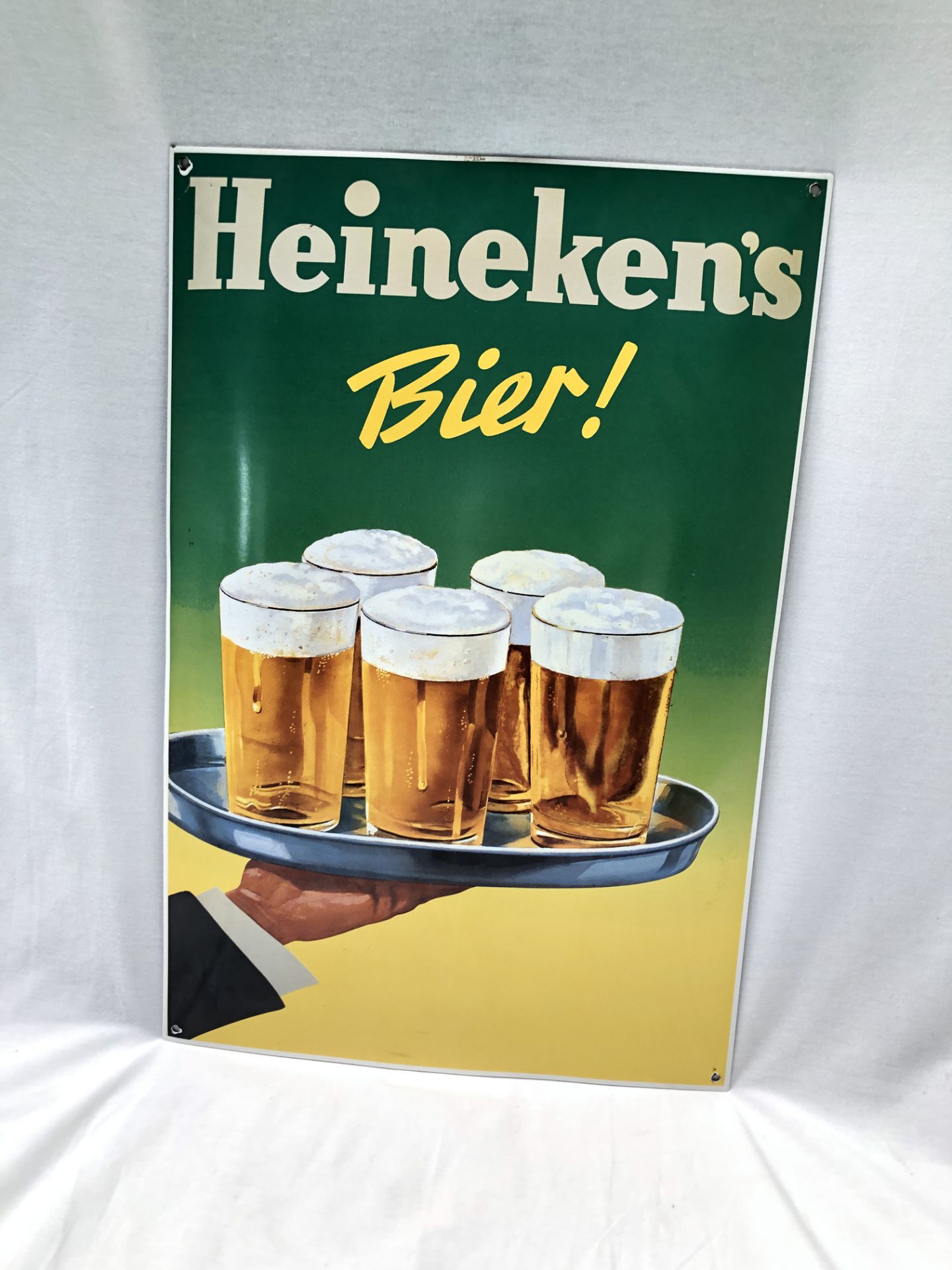 Dutch enamel sign Heineken's bier - Image 2 of 2