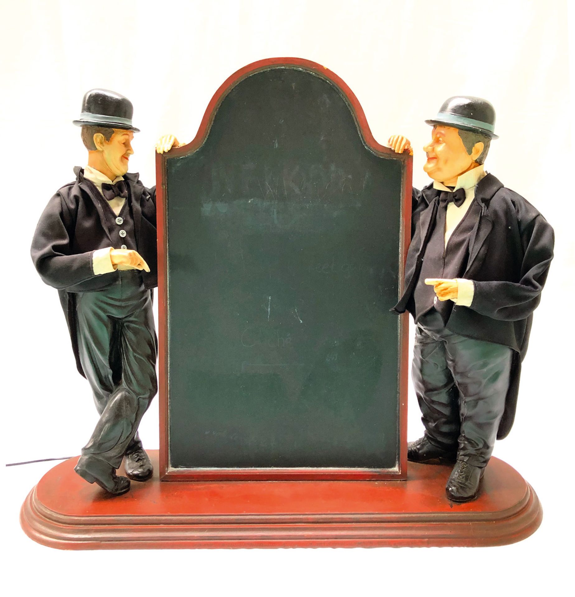 Laurel and Hardy Moving Shop Display / Blackboard