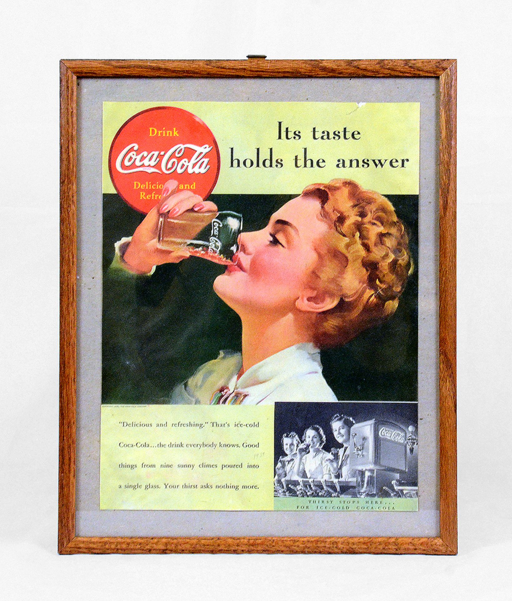 Set of 2 Coca-Cola framed advertisements - Image 3 of 4