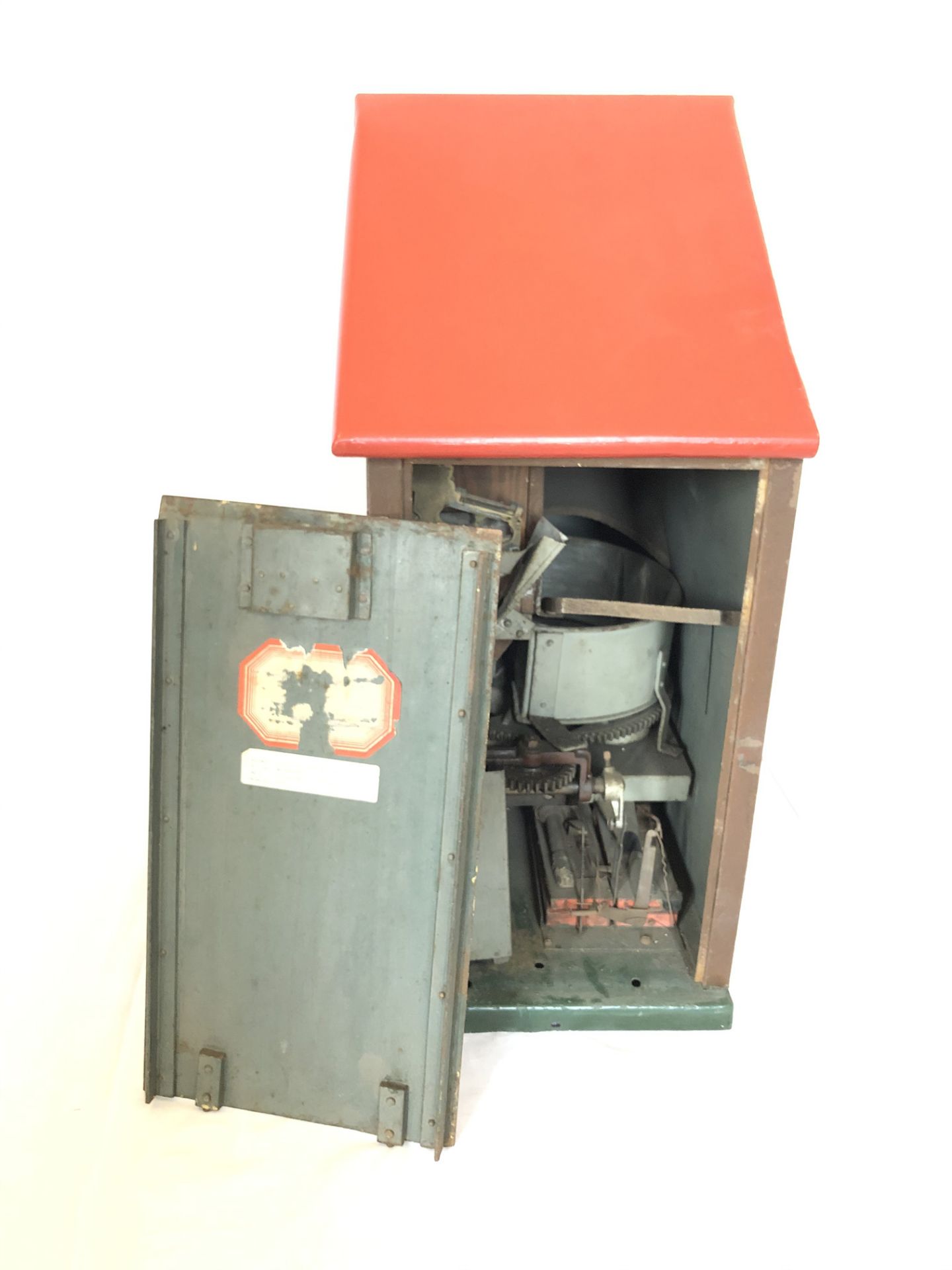 Vintage French Chocolate Egg Tin Vending Machine - Image 3 of 7