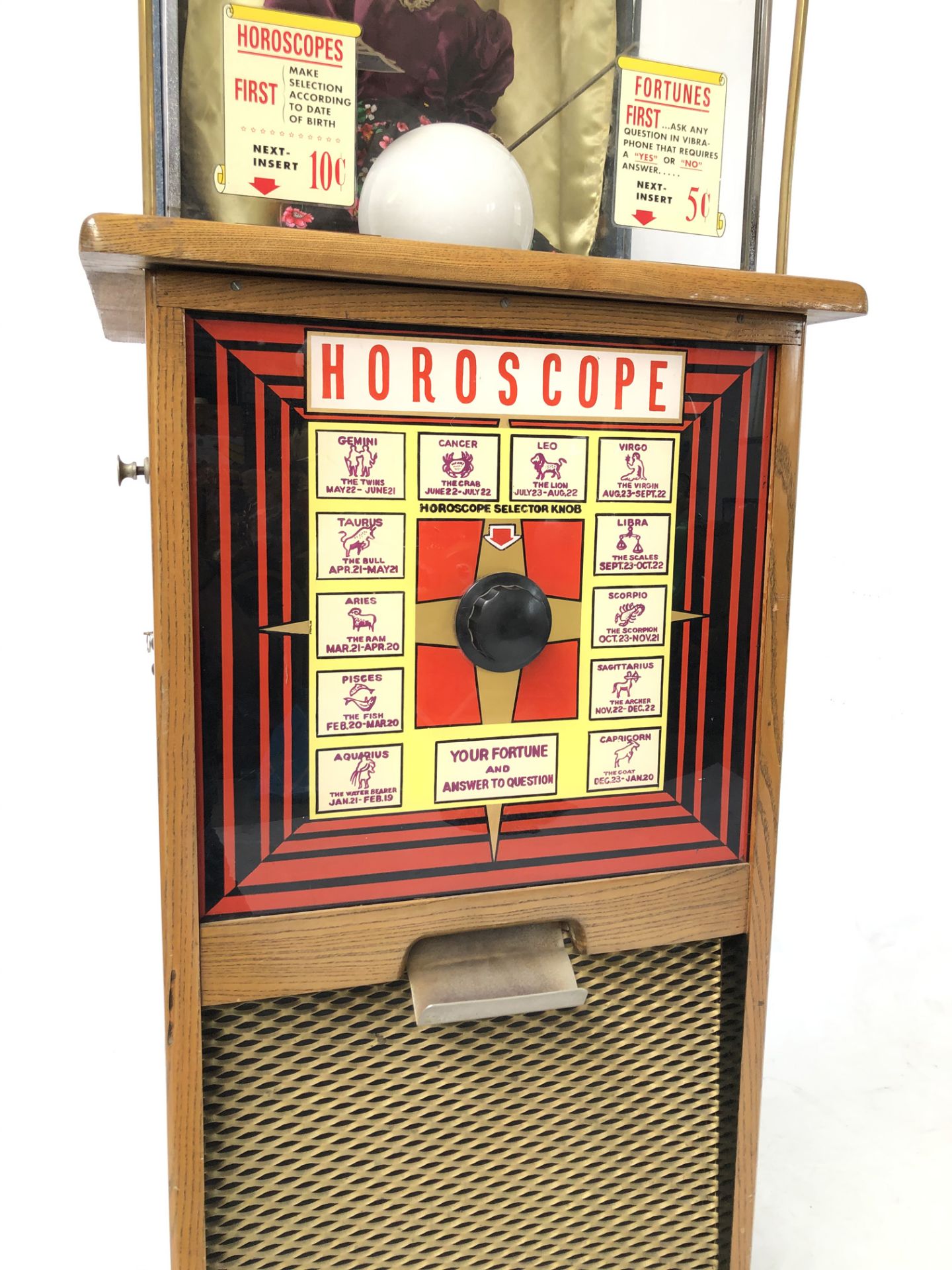 Restored Original 1957 Genco Fortune Teller Arcade - Image 3 of 4