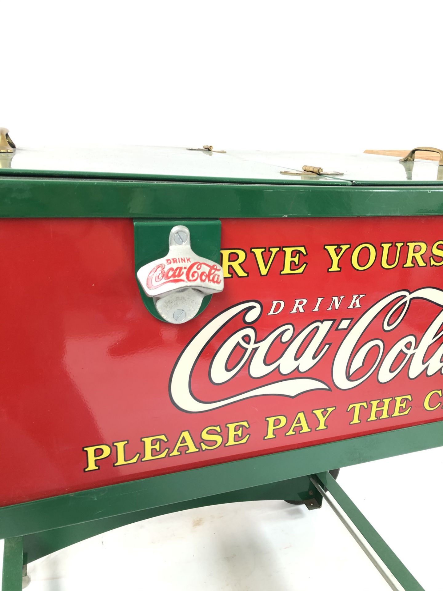 1990's reproduction of a 1929 Glock Coca-Cola Ice Chest - Image 5 of 6
