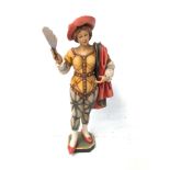 Beautiful Wooden Organ Figure - Lady with a Fan