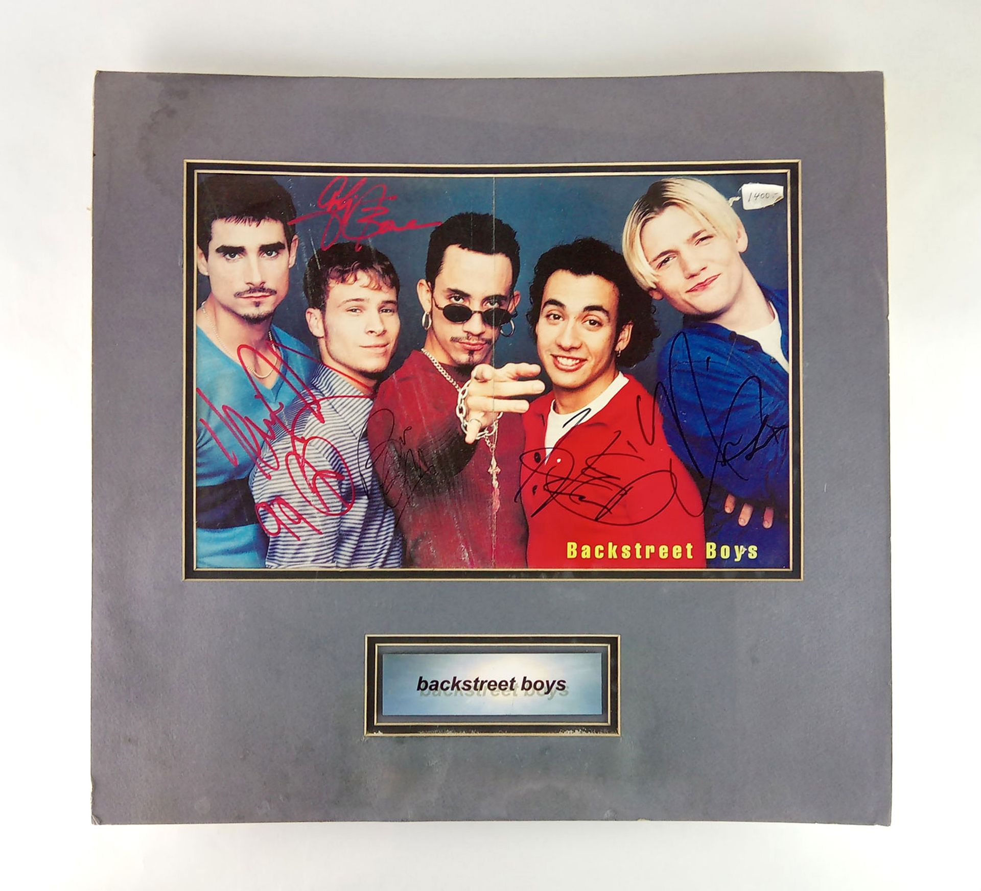 Backstreet Boys framed poster with all 5 signatures