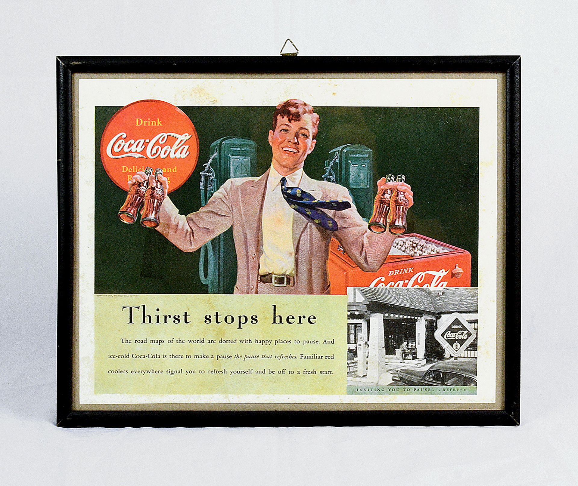 Set of 2 Coca-Cola framed advertisements - Image 2 of 5