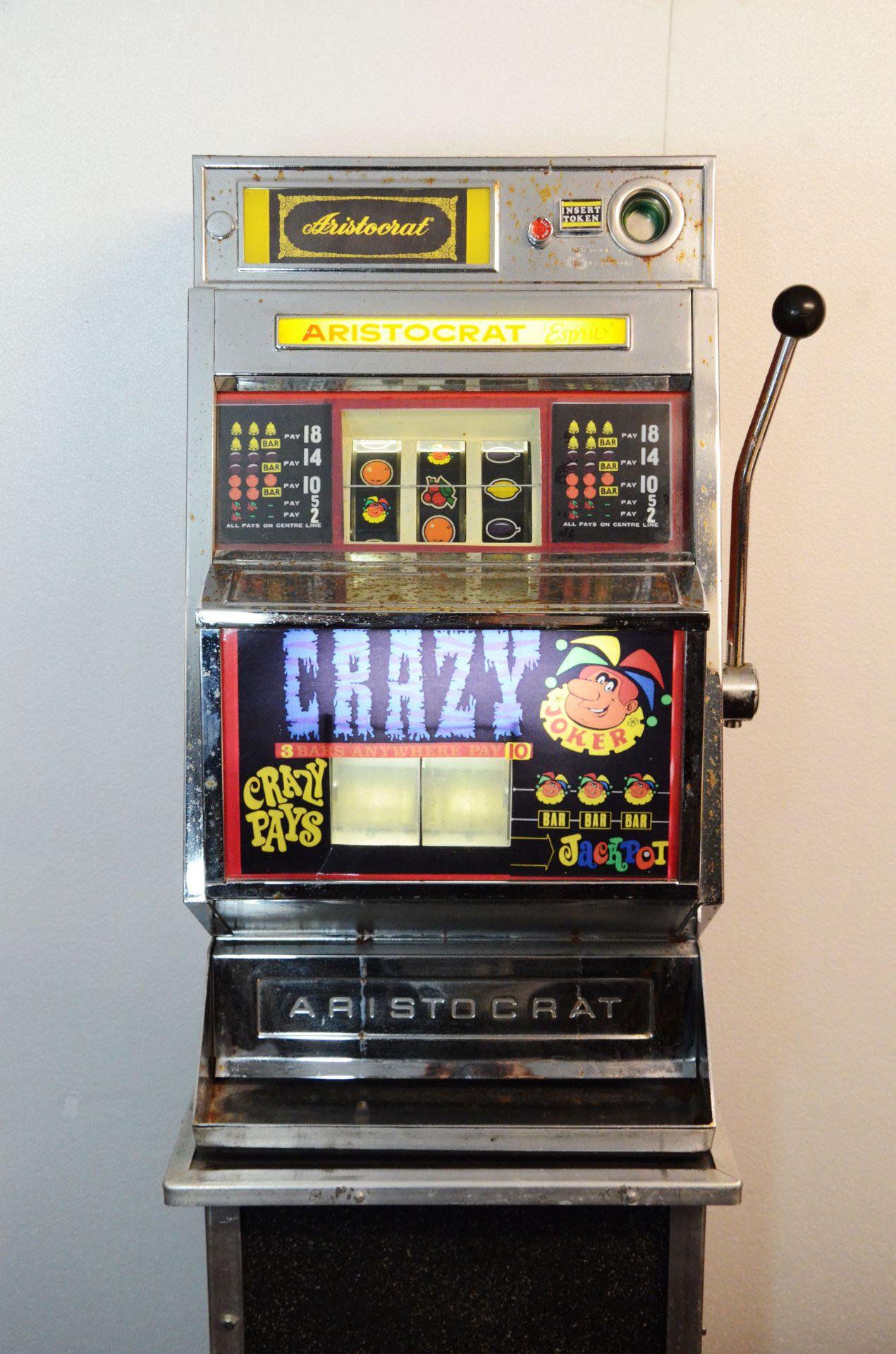 Aristocrat, Esprit Series Slot machine Crazy Joker  - Image 2 of 8