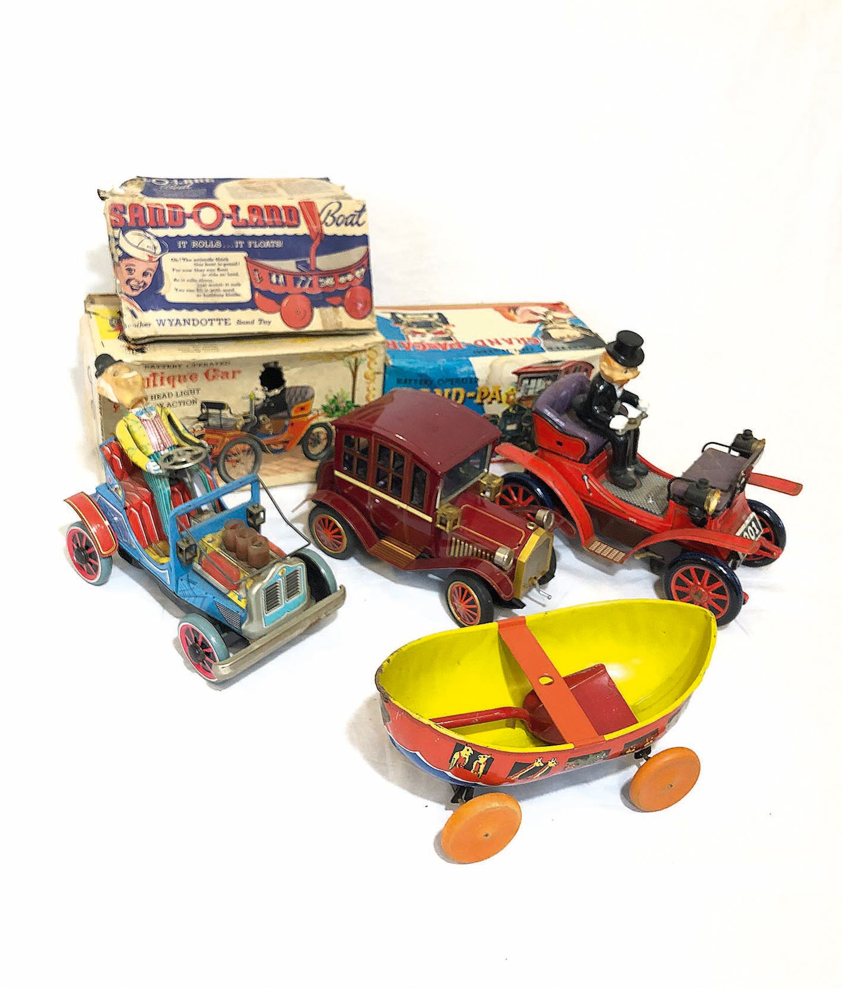 Lot of 4 Japanese Tin Toys circa 1950s