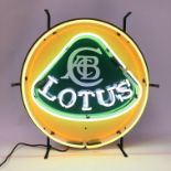 Lotus Logo Neon Sign with Backplate