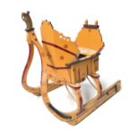 Restored Original Antique Wooden Pony Sled