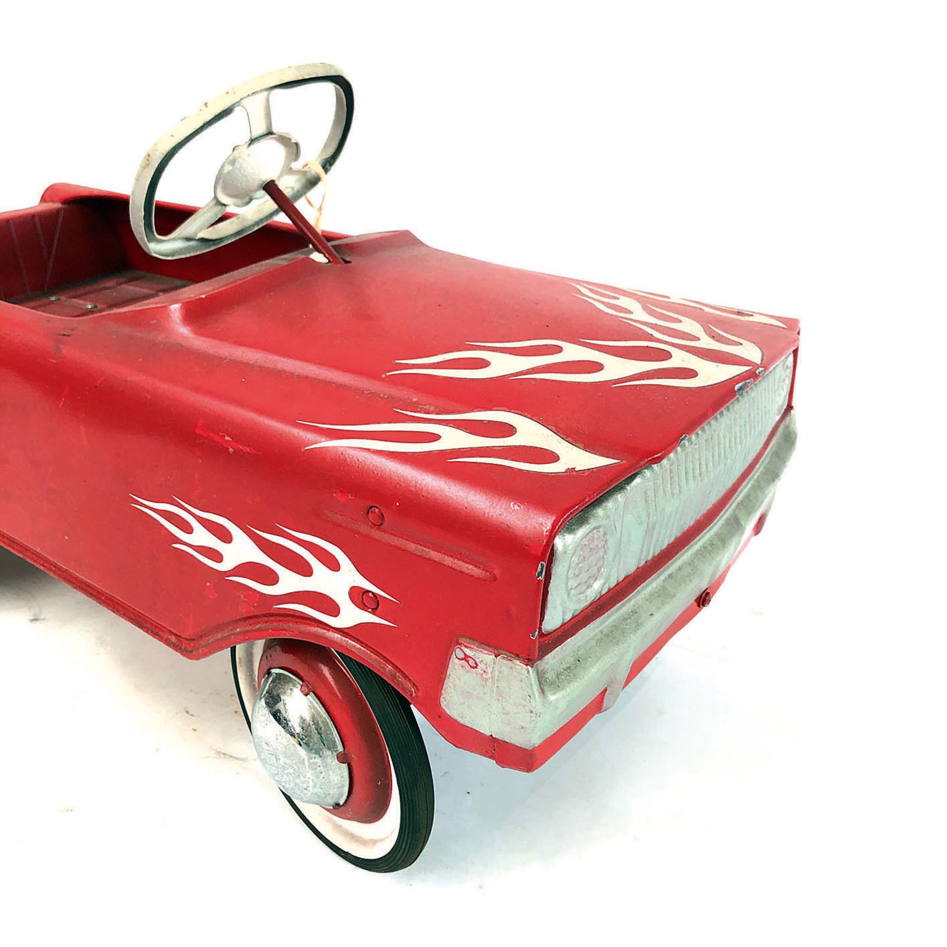 Red Hot Rod Children's Metal Pedal Car - Image 4 of 5