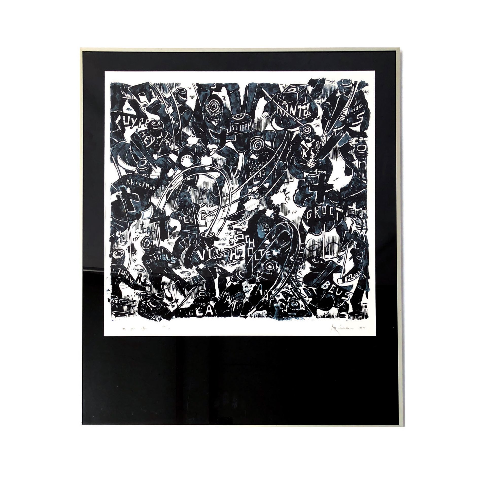 Black 10 Years After, Lithograph No. 60/100 by Rob Scholte