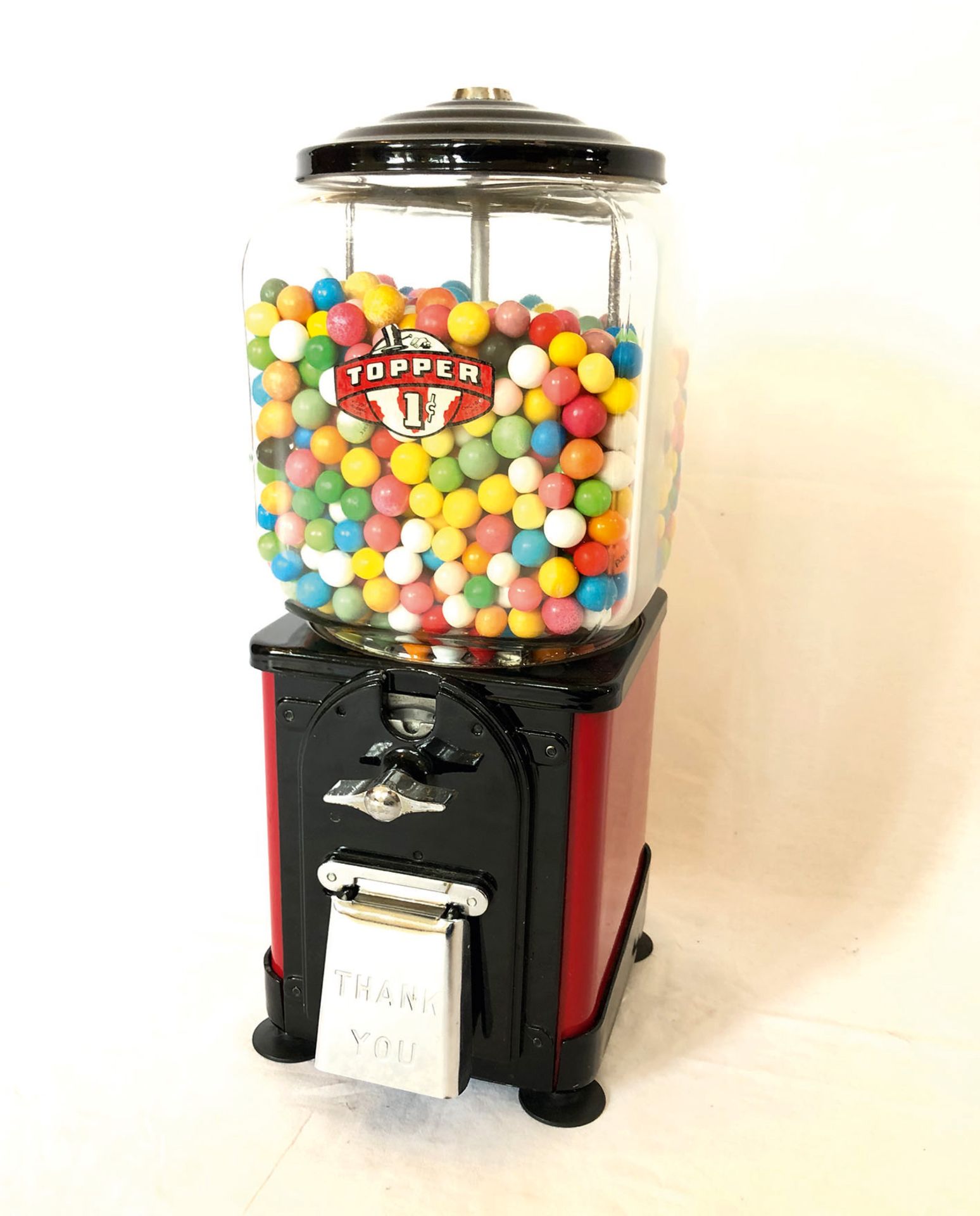 Original 1950s 1 cent Topper gumball machine