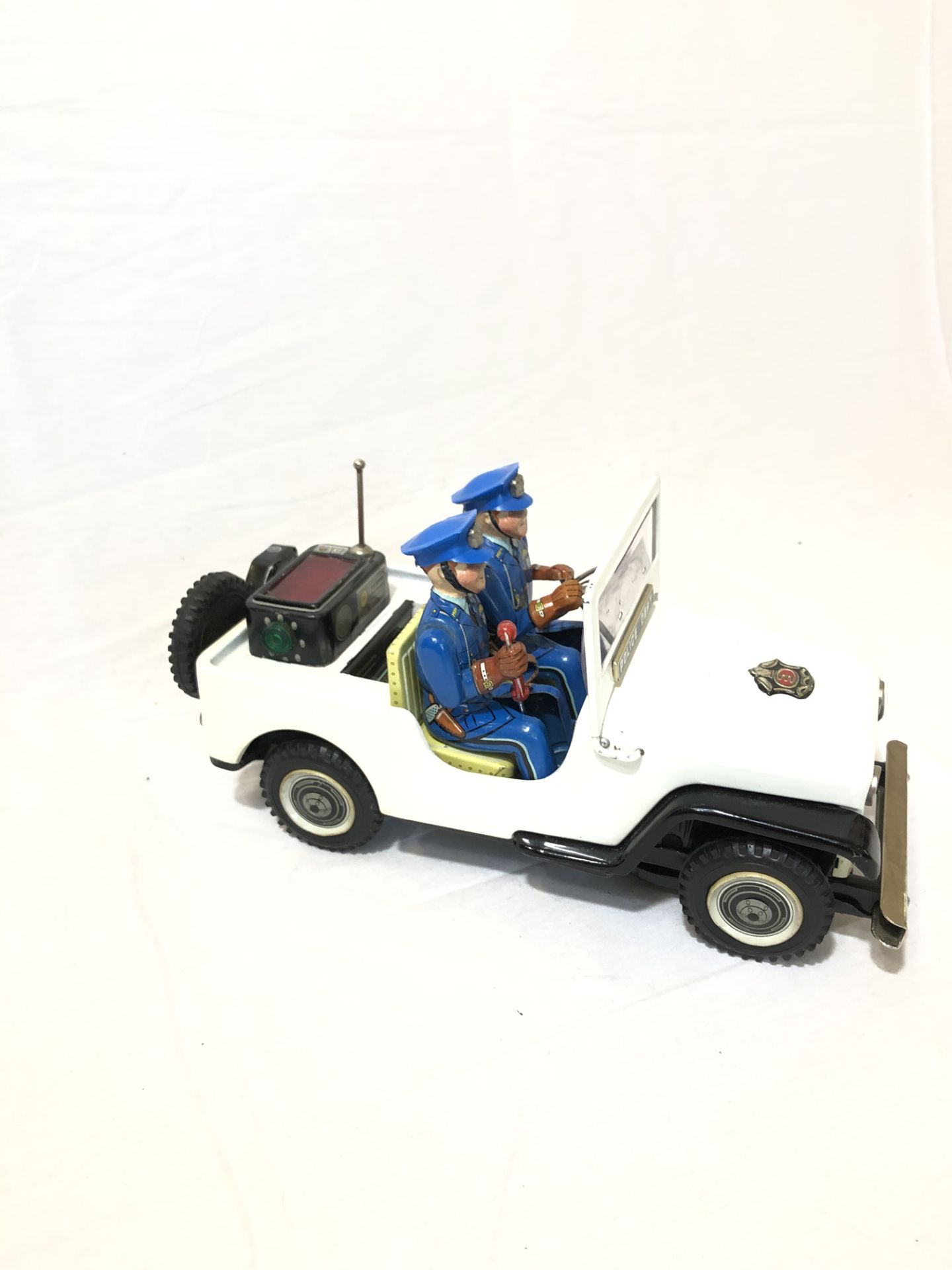 Tin Toy Police Dept Jeep - Image 2 of 3