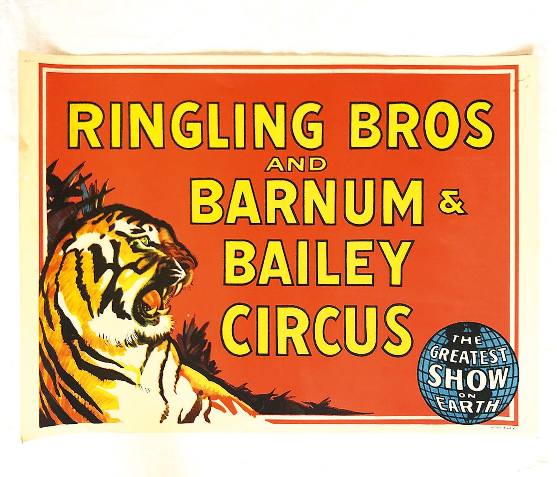 Ringling Bros and Barnum & Bailey Circus Poster ca. 1940-1950 