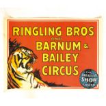 Ringling Bros and Barnum & Bailey Circus Poster ca. 1940-1950