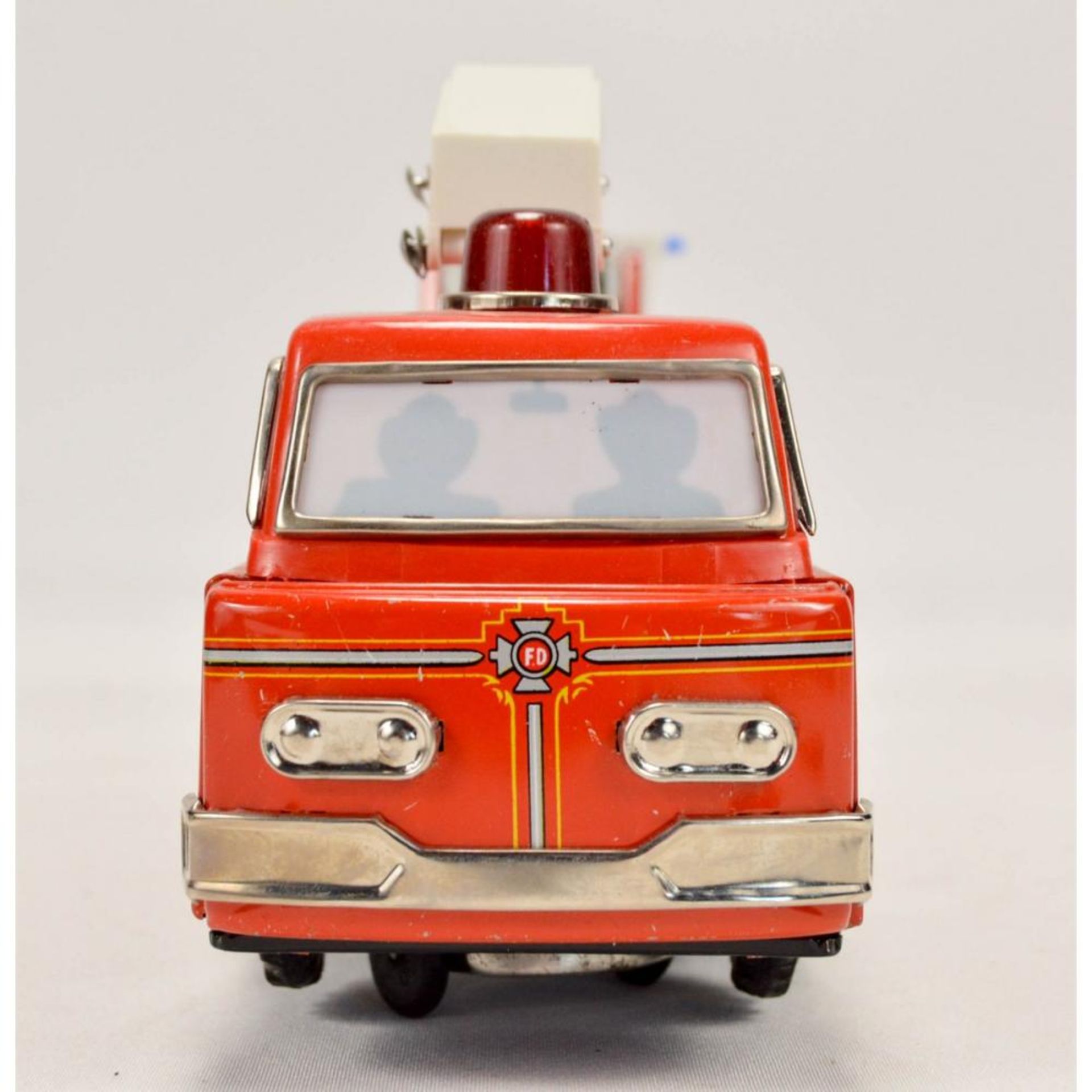 Vintage Battery Powered Fire Engine Toy Truck in Original Box - Bild 7 aus 8